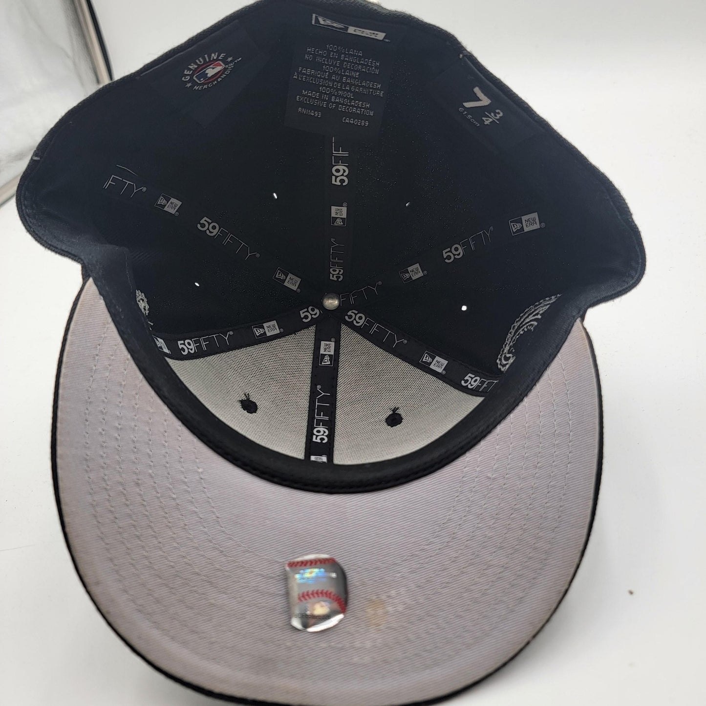 Atlanta Braves Hat Cap Fitted Mens 7 3/4 MLB Baseball Paisley Elements New Era10