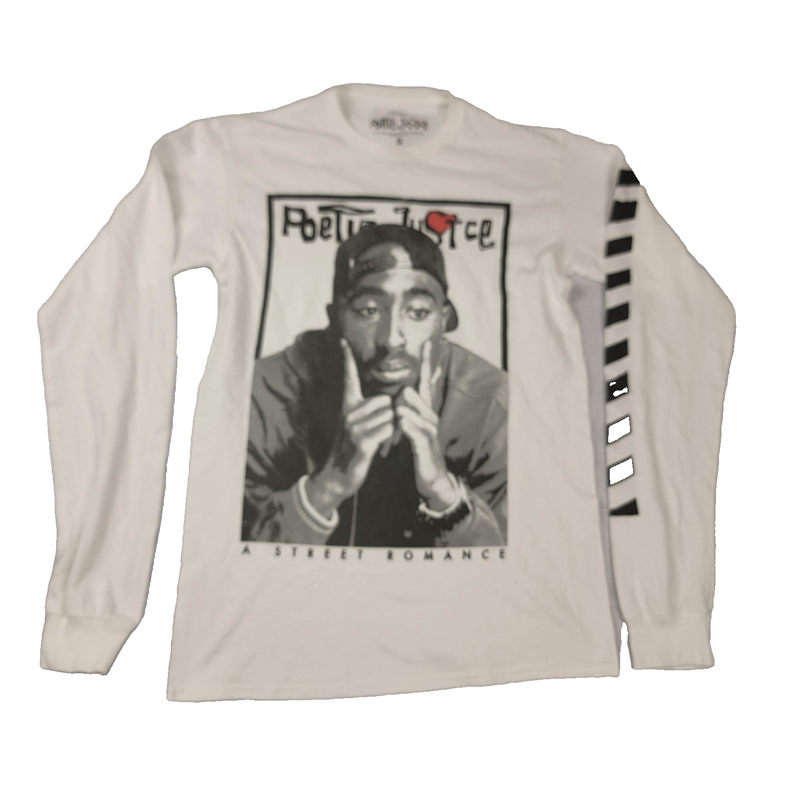 Poetic Justice Tupac Shakur LS Mens S+ Aaliyah SS Womens 2XL White Tshirts 11381