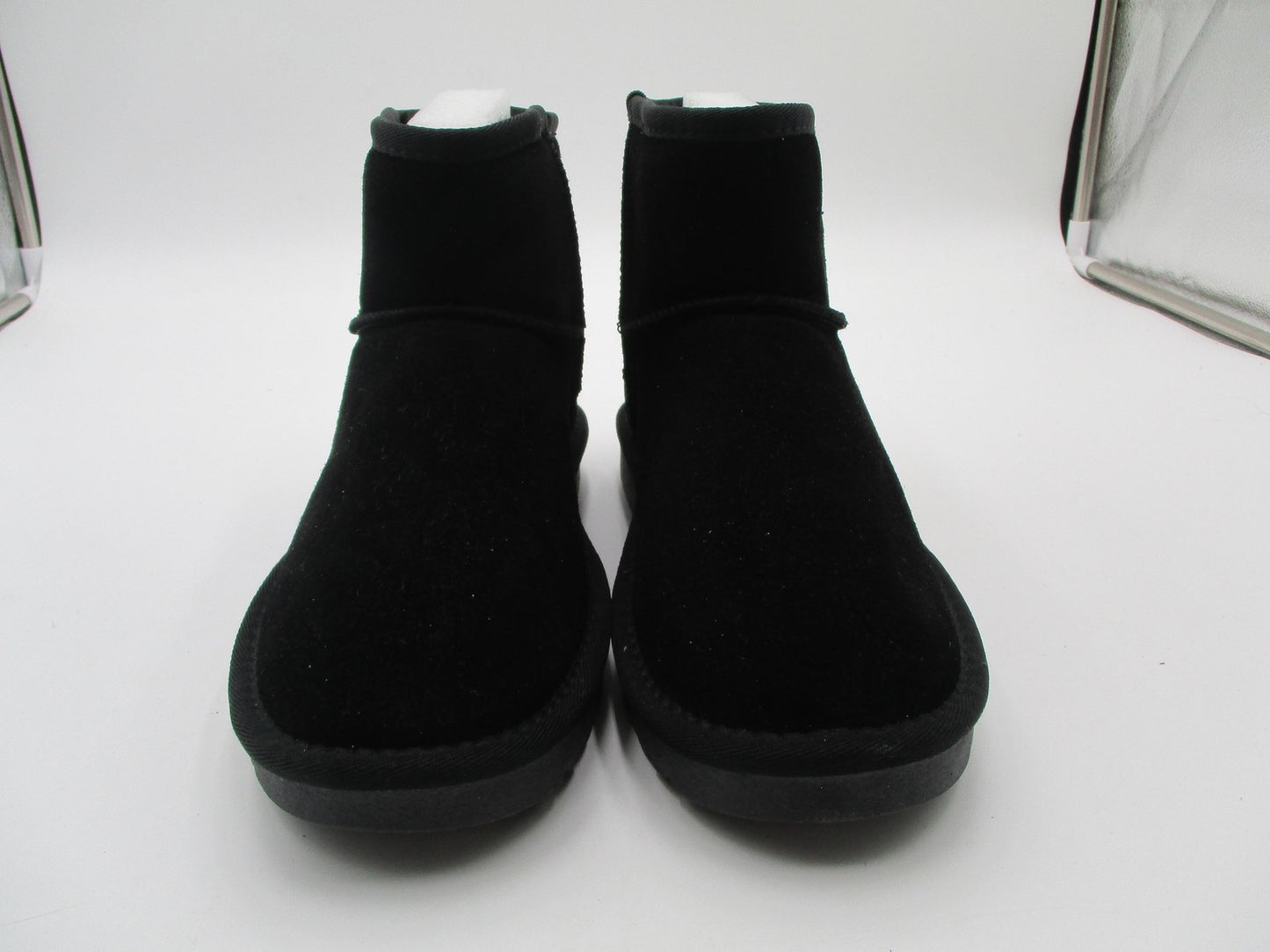 Cushionaire Womens Size 8.5 Black Faux Suede Shearling Lined Winter Boots1