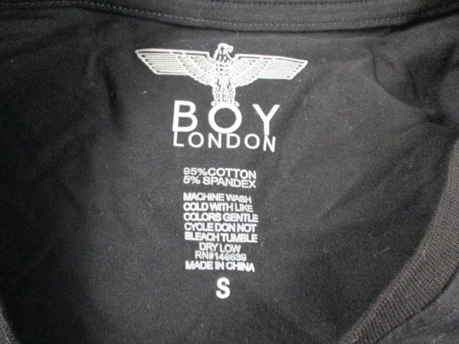BOY London Shirt MenS Small Black Pink Logo Graphic TShirt Crewneck 129913012