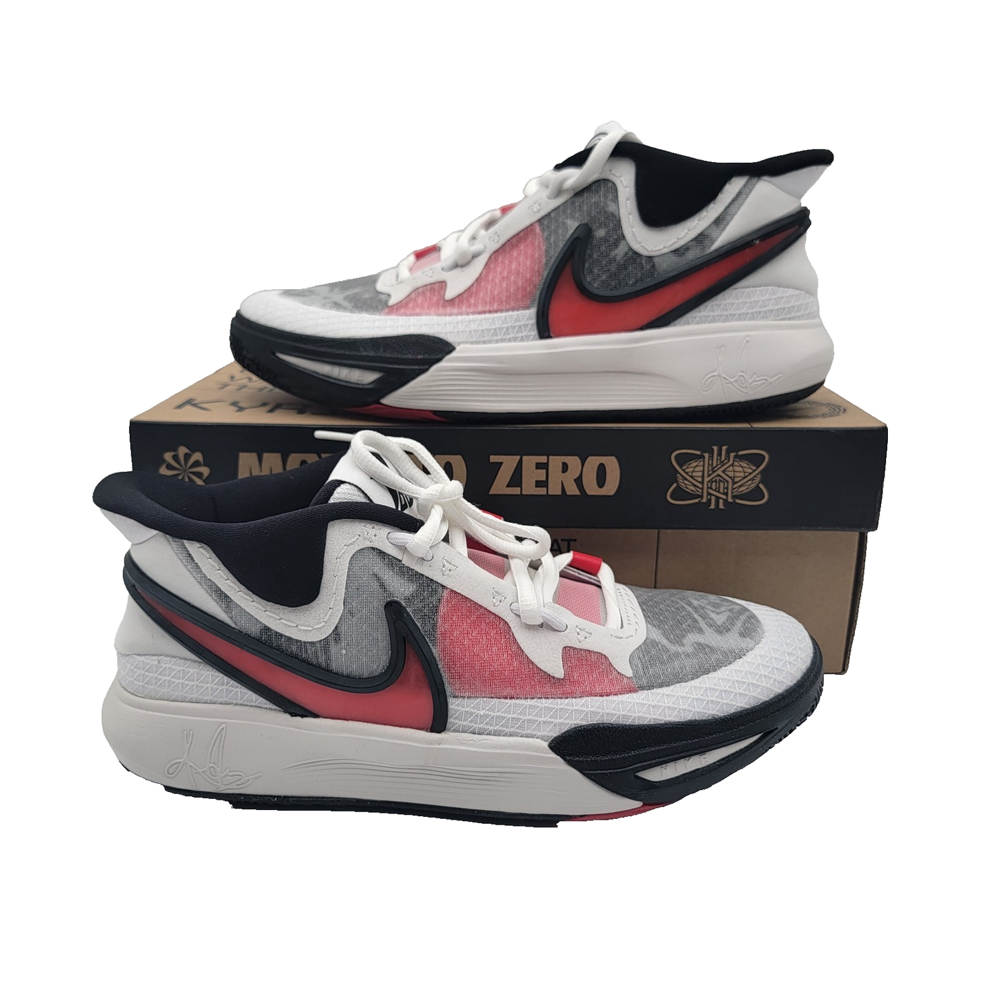 Size 6Y (GS)  Nike Kyrie 8 GO Low WhiteUniversity RedBlack DQ8076100 NIB0