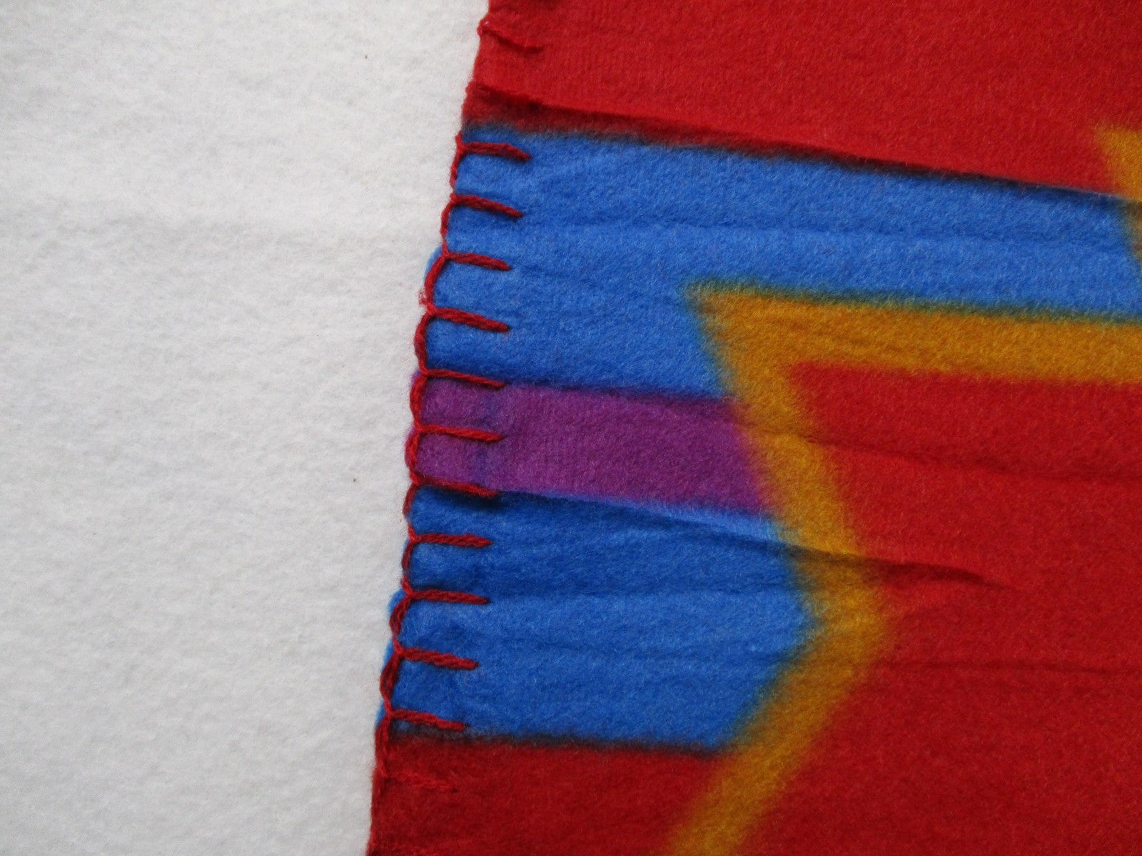 Running Strong For American Indian Youth Fleece Throw Blanket Red Southwestern3