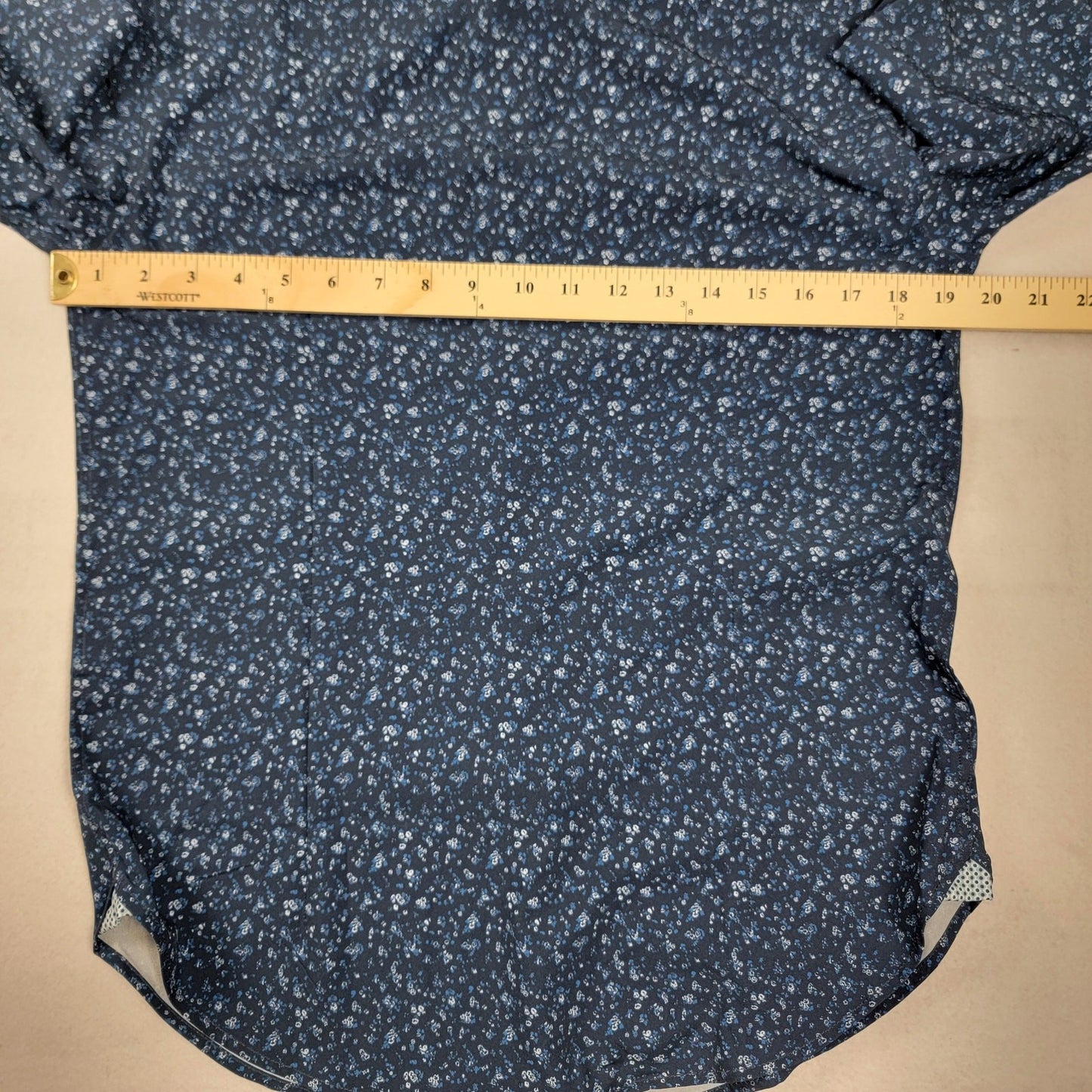 Men's English Laundry Long Sleeve Button Down Dk Blue Floral Sz S (608) NWT7