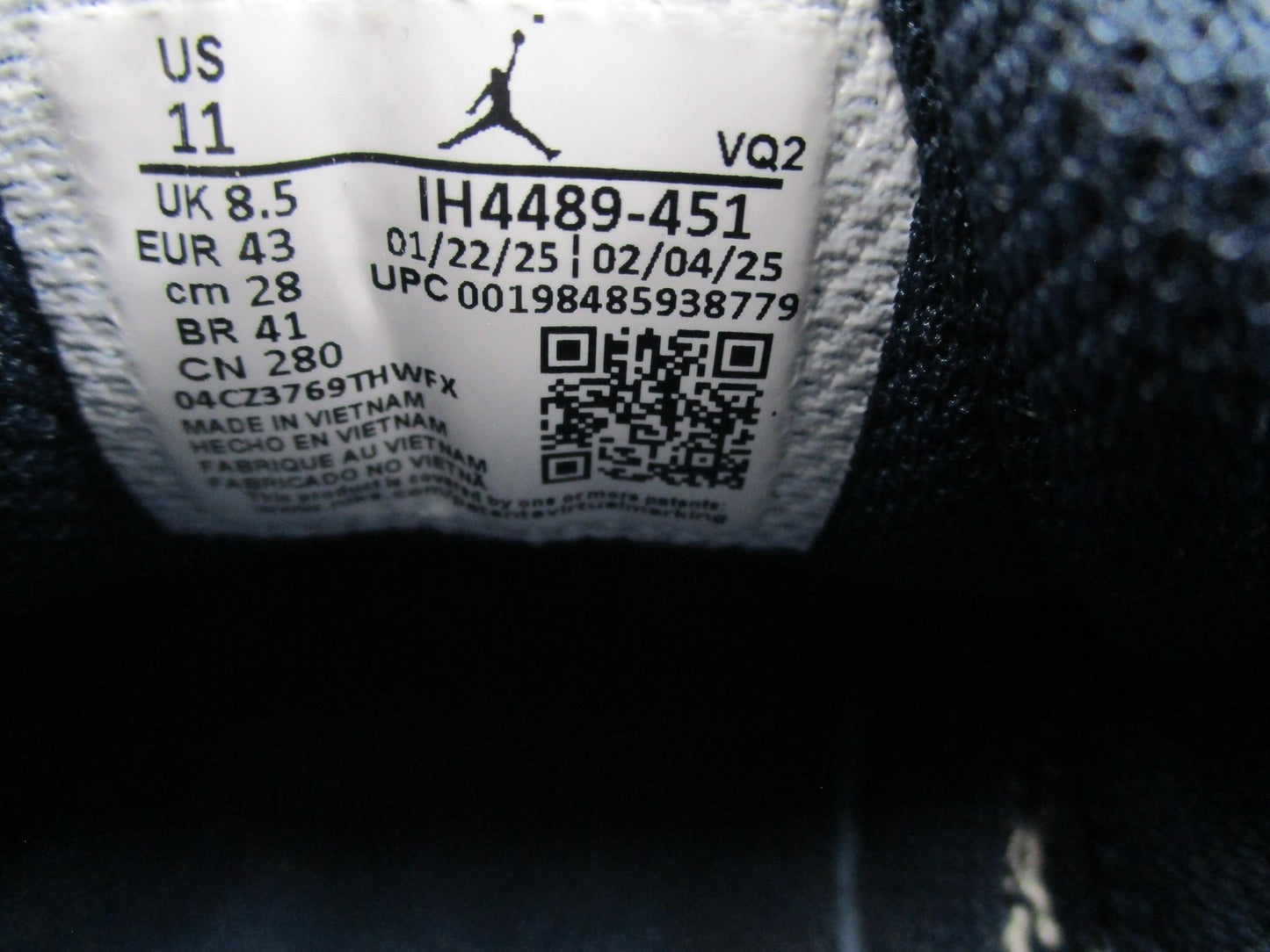Jordan Flight Court Shoes Womens Size 11 Blue Obsidian Denim Sneakers IH448945110