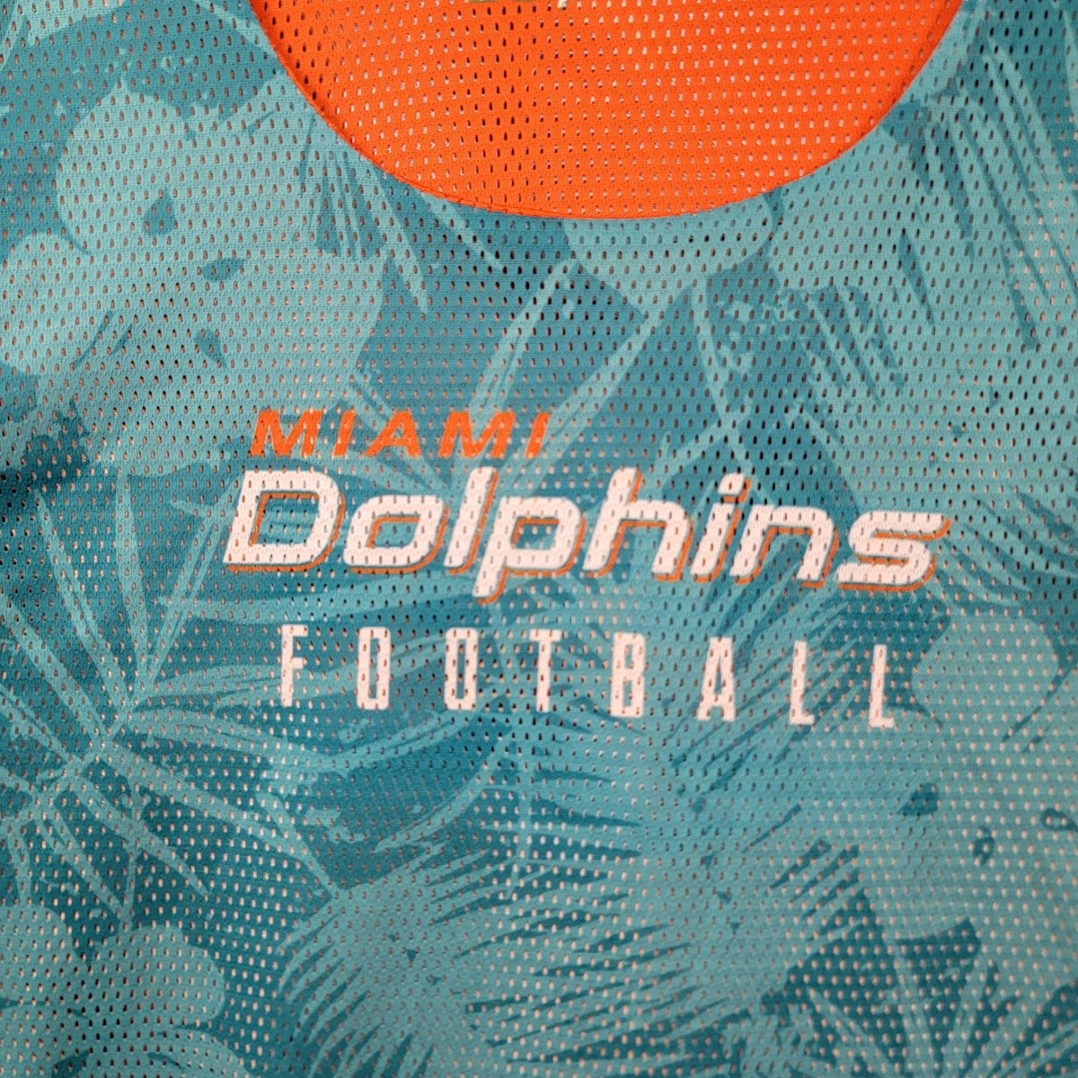 Miami Dolphins NFL Reversible Mesh Tank Top Mens 2XL Teal Orange2