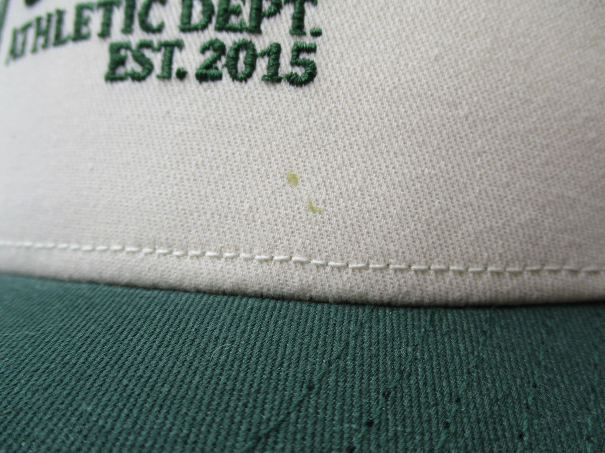 Gron Hat Cap Snap Back Mens One Size Beige Green Athletic Dept Twill Baseball4