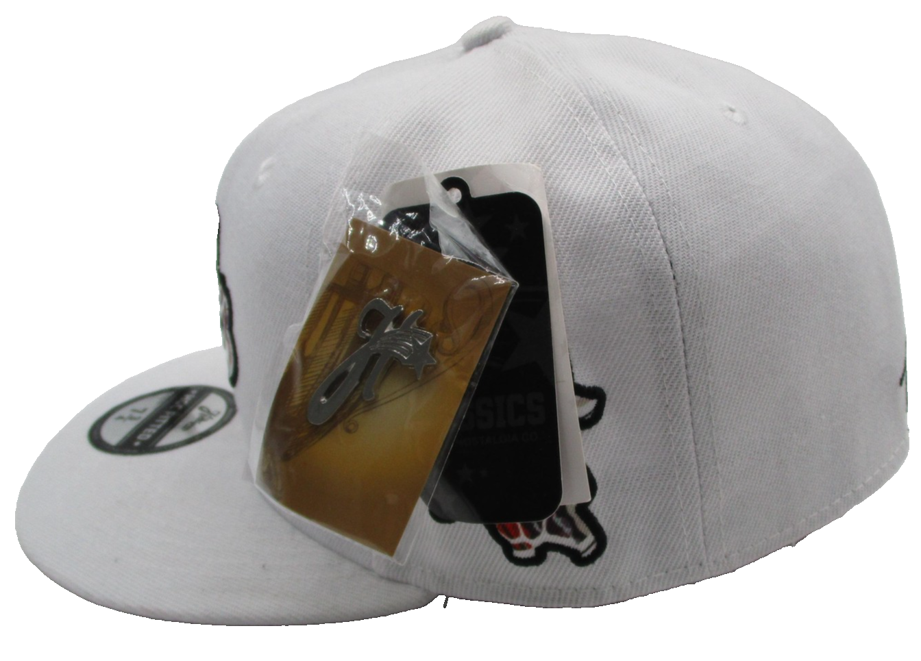 Notorious BIG Bad Boy Hat Cap Fitted Mens 7 3/4 White Headgear Classics Hip Hop1