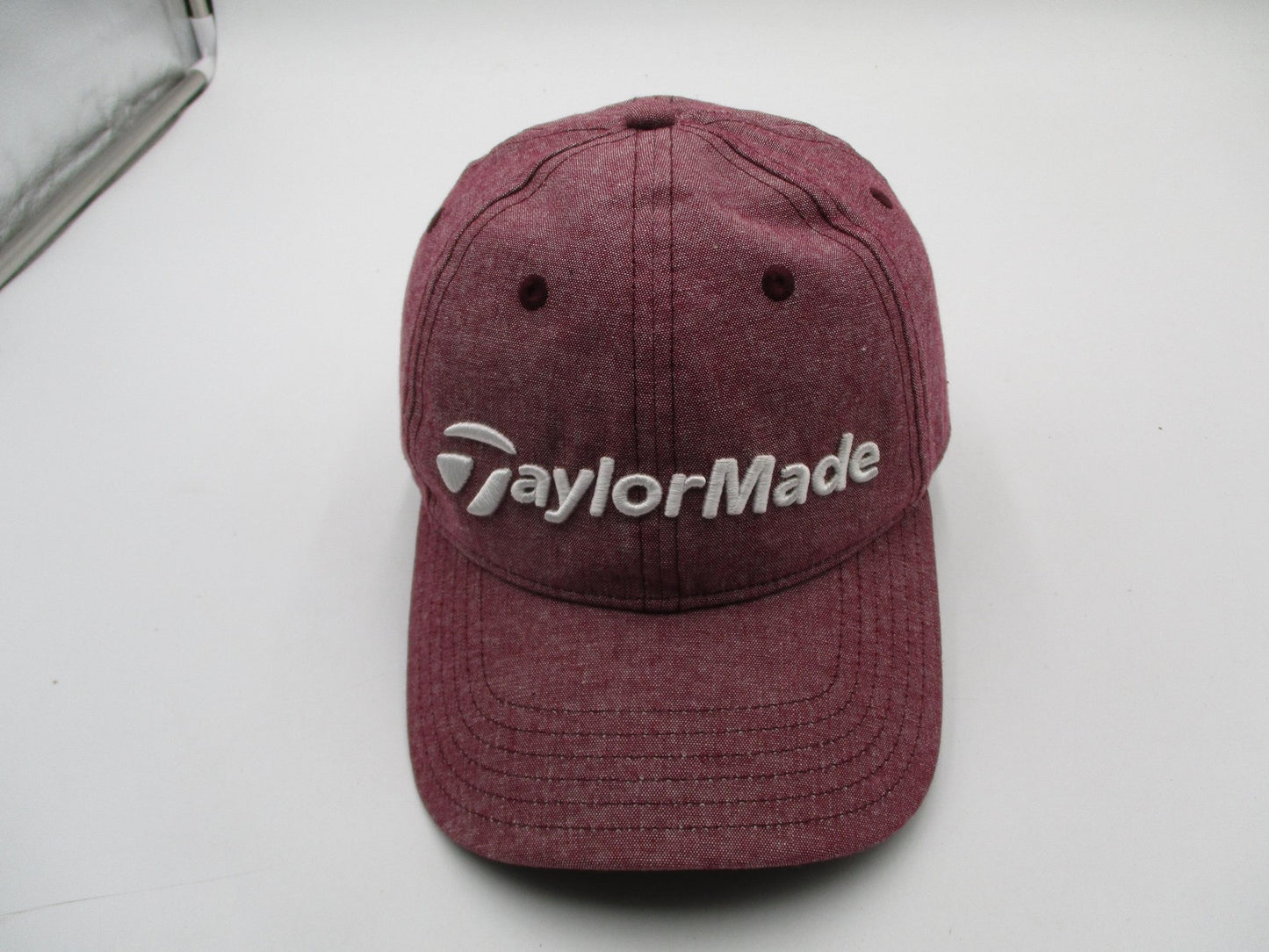 TaylorMade Hat Cap Strap Back Mens One Size Red Lightweight Golf Embroidered7