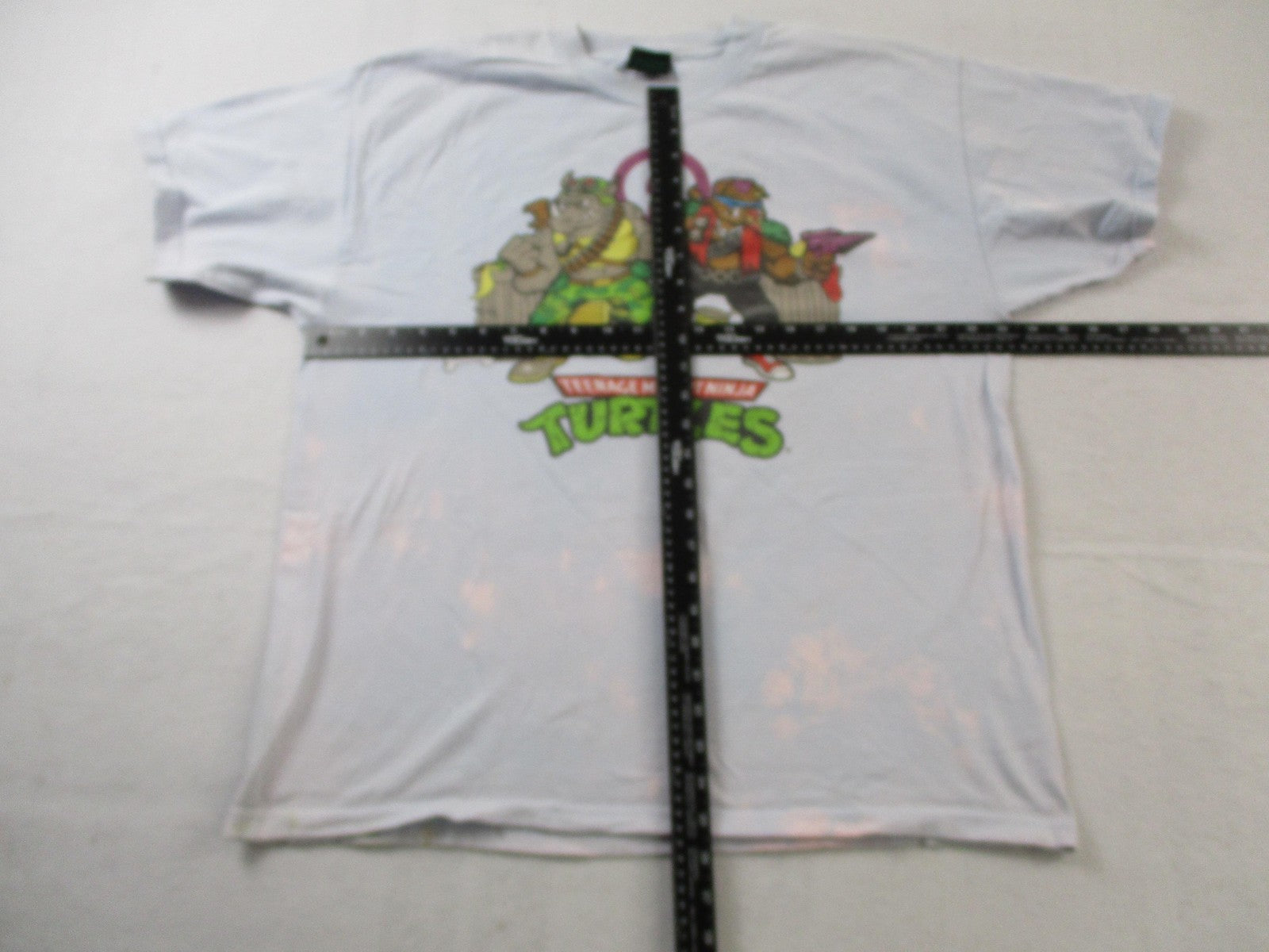 Teenage Mutant Ninja Turtles Shirt Mens Large White Bebop Rocksteady Graphic5