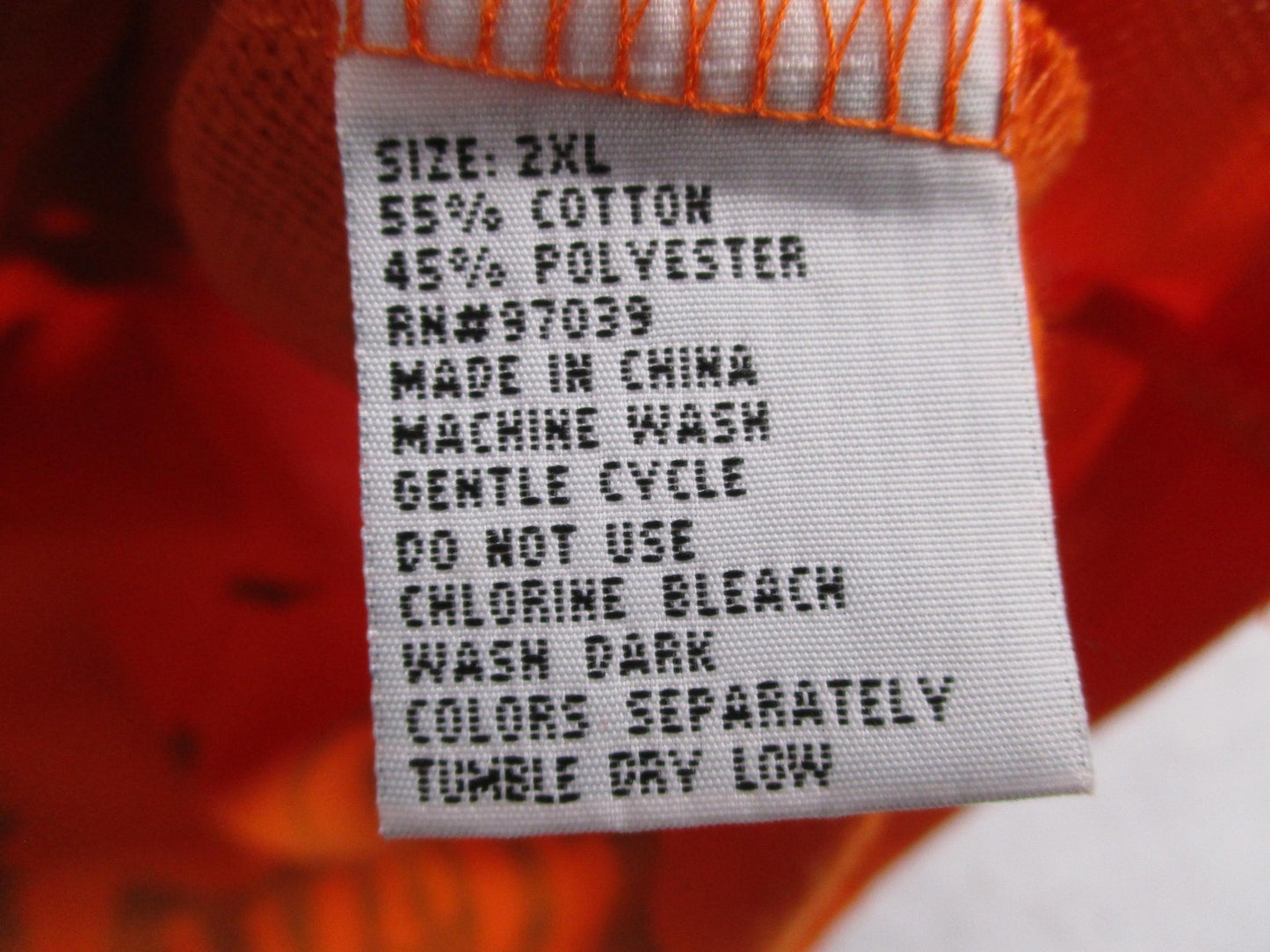 Kaalu Polo Shirt Mens 2XL Orange Rebels Rule Graphic Layered Long Sleeve 17385