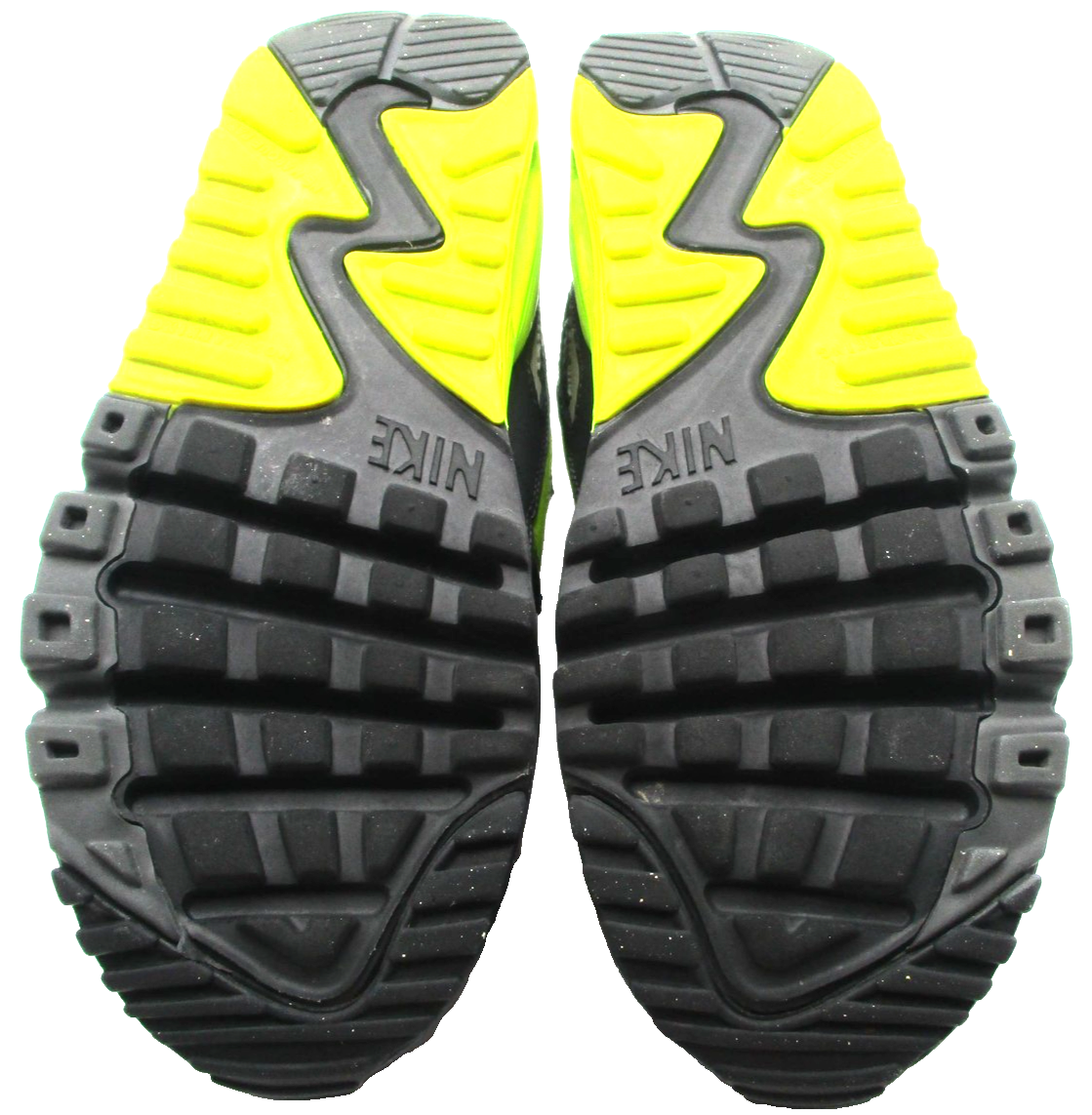 Nike Air Max 90 Shoes Youth Size 5.5Y Black Volt Running Sneakers 833412-023 1T86