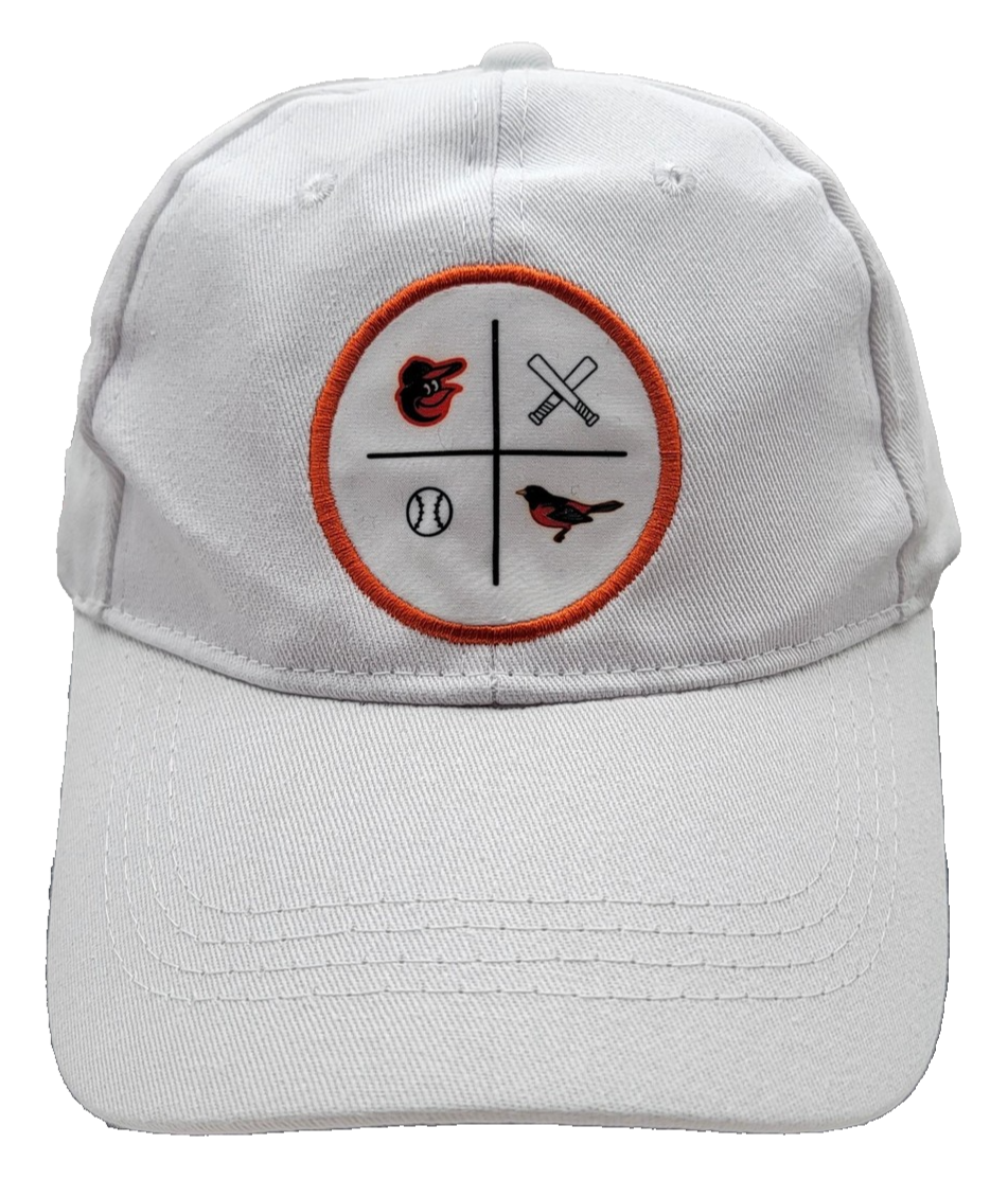 Baltimore Orioles Hat Cap Snap Back White MLB Baseball DAP On The Job Mens0