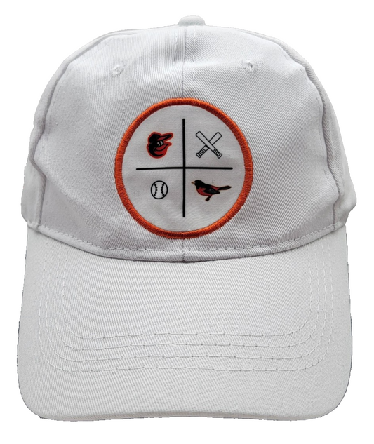 Baltimore Orioles Hat Cap Snap Back White MLB Baseball DAP On The Job Mens0