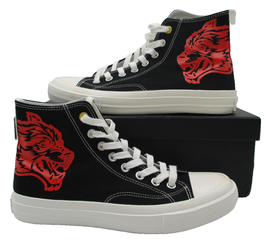 Darc Sport High Top W1DIOS Shoes Mens Size 10 Black Red Wolves Club Sneakers0