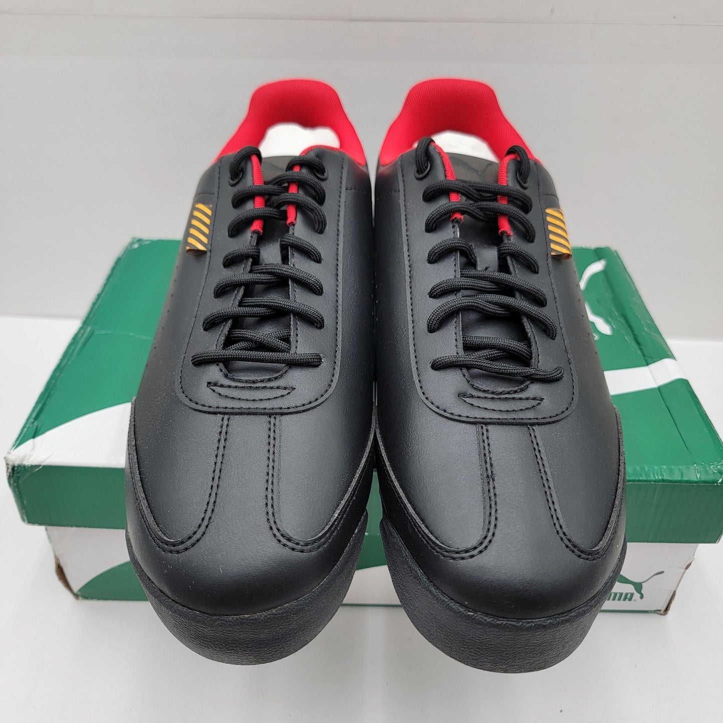 Puma Ferrari Roma Via Perf Shoes Mens Size 13 Black Red Driving Style 306855012