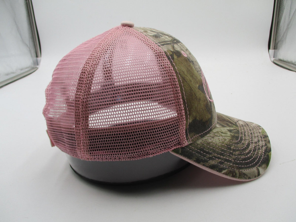 The Game Hat Cap Strap Back Womens One Size Pink Camo Duck Commander Trucker7