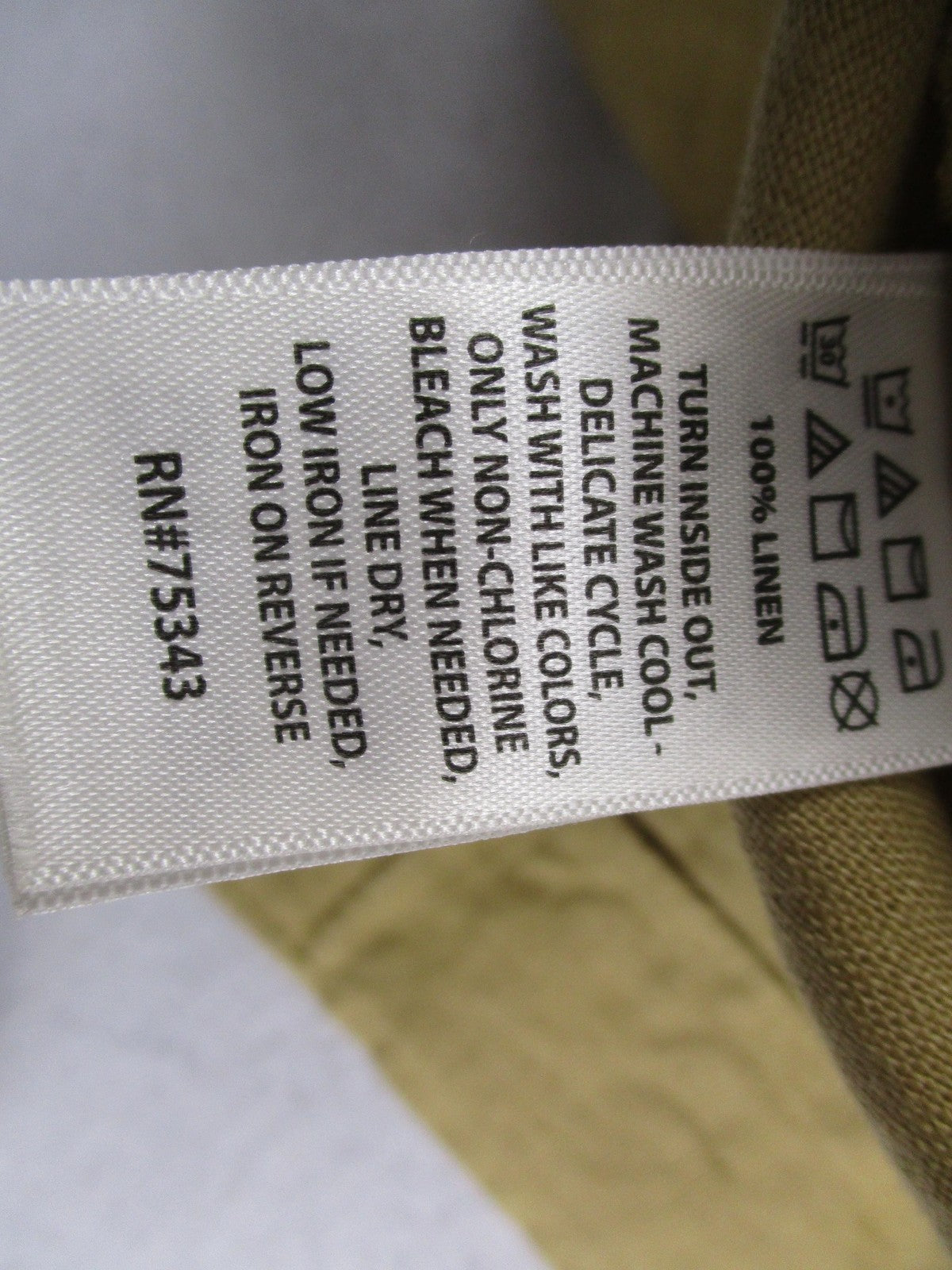 Panama Jack Shirt Mens Small Linen Short Sleeve Button Up Casual Summer 13235