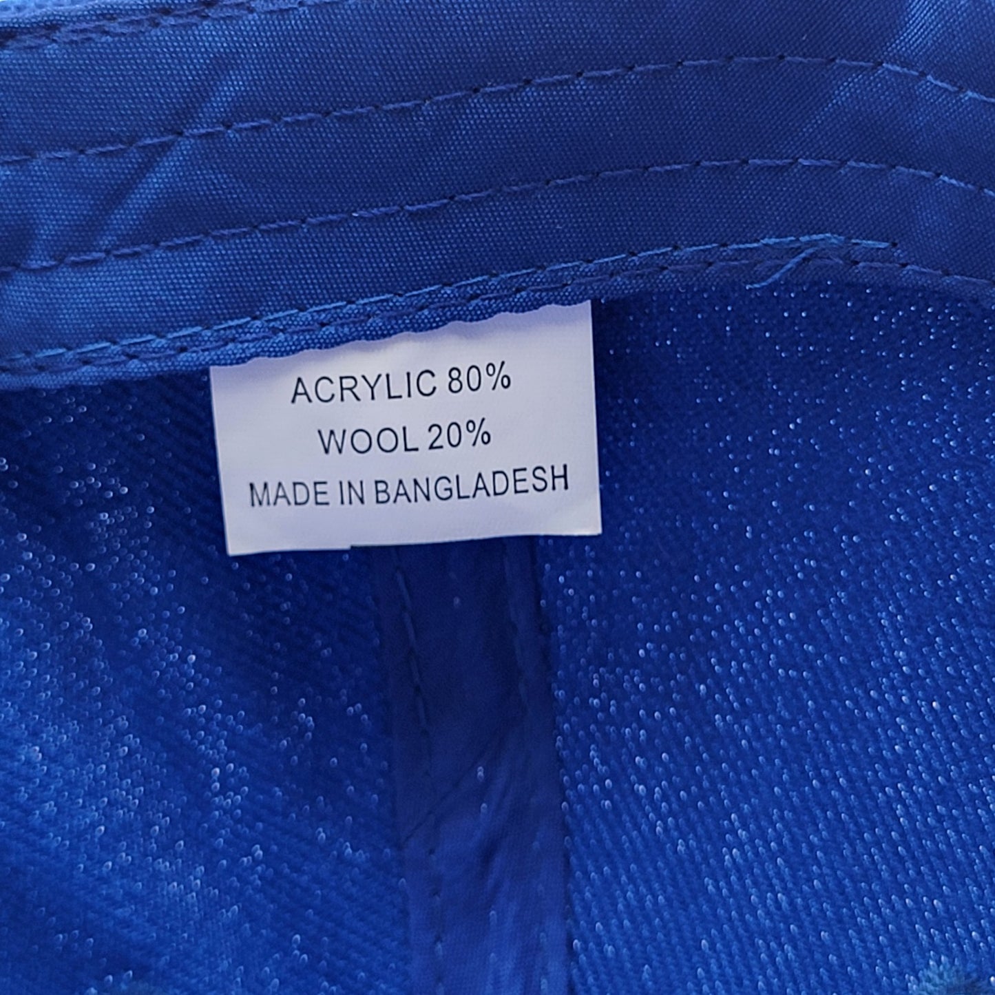 Royal Blue Adjustable Baseball Cap Unbranded Adult Hat Acrylic Wool Preowned5
