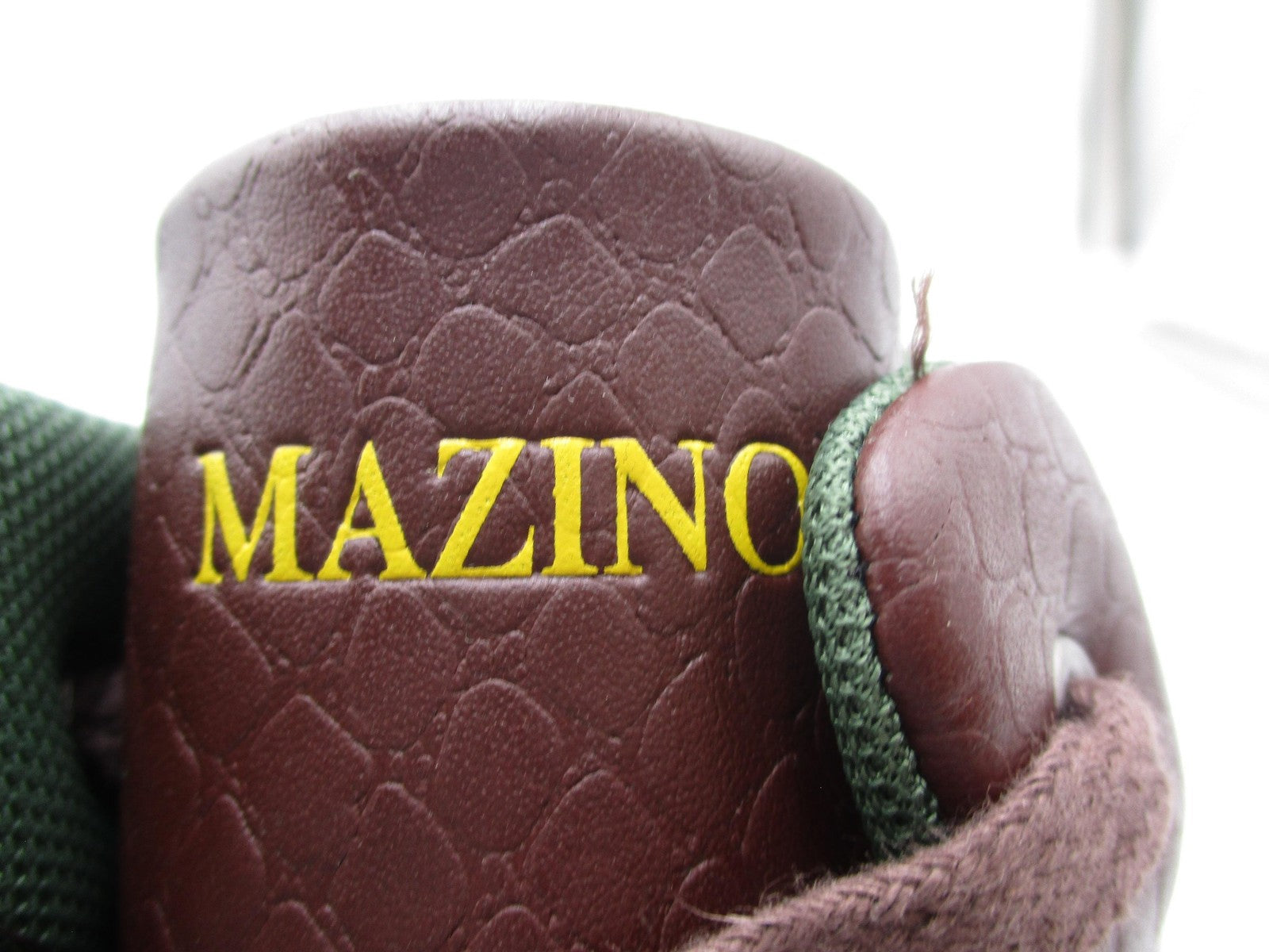 Mazino Hessonite-065 Boots Mens Size 9.5 Brown Croc Embossed Combat Ankle3