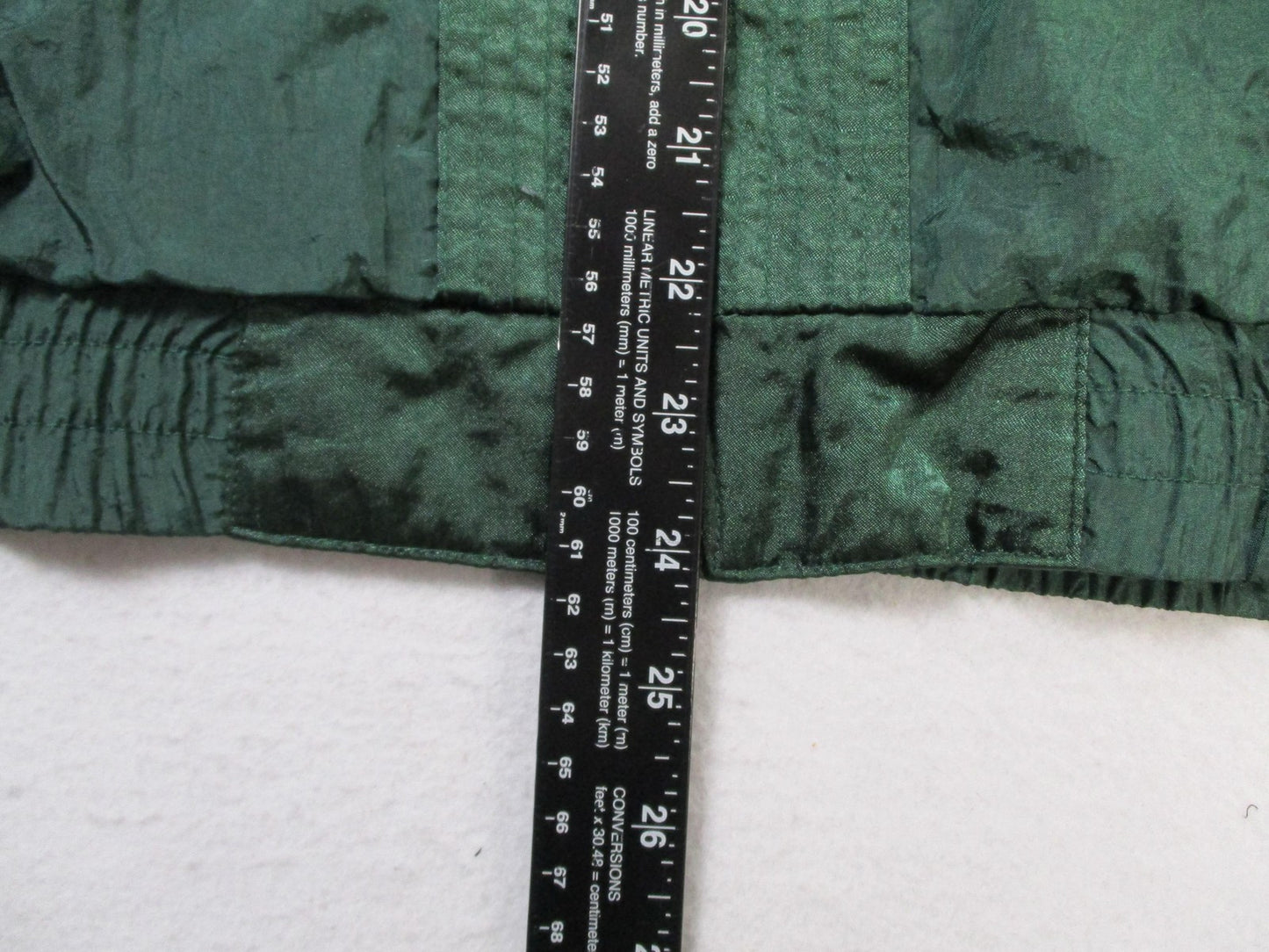Vintage Adolfo Sport Tracksuit Womens L Green Paisley Nylon Warm Up Set 165010