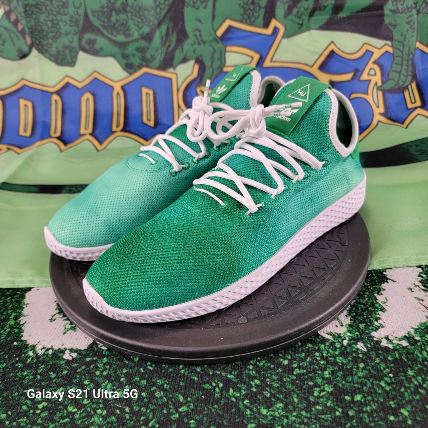 Adidas Pharrell Williams DA9619 Men's Holi Green Athletic Sneaker Shoes Sz 100