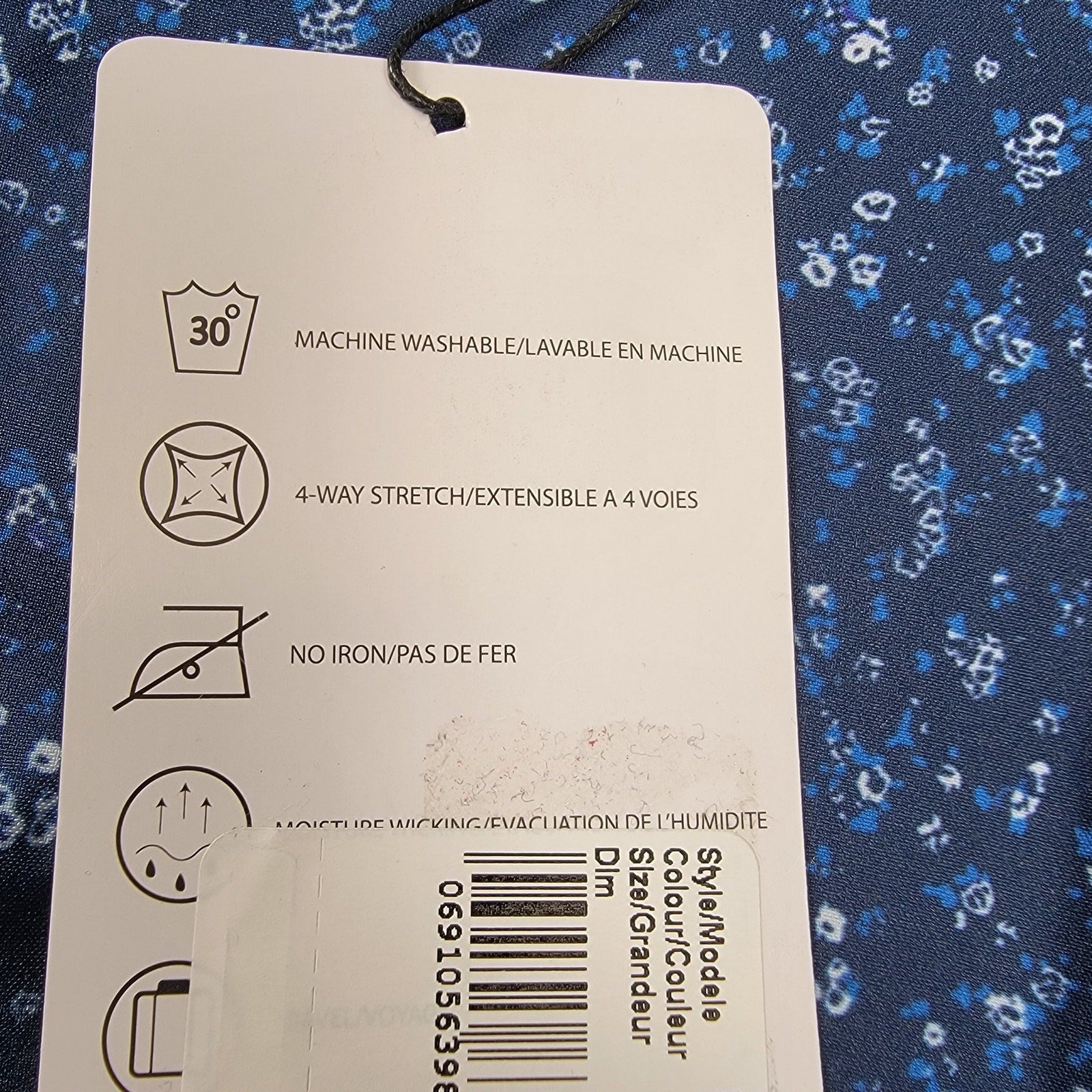 Men's English Laundry Long Sleeve Button Down Dk Blue Floral Sz S (608) NWT4