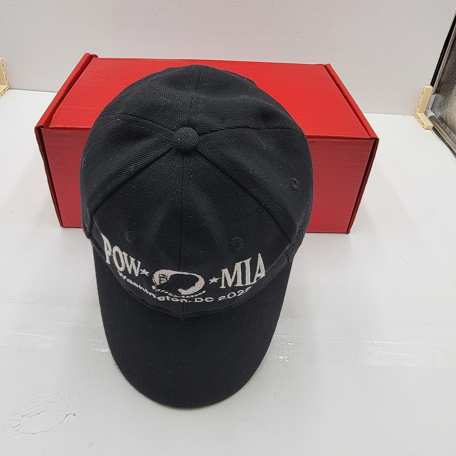 POW MIA Hat Cap Strap Back Washington DC 2022 Embroidered Mens Veteran Gift4