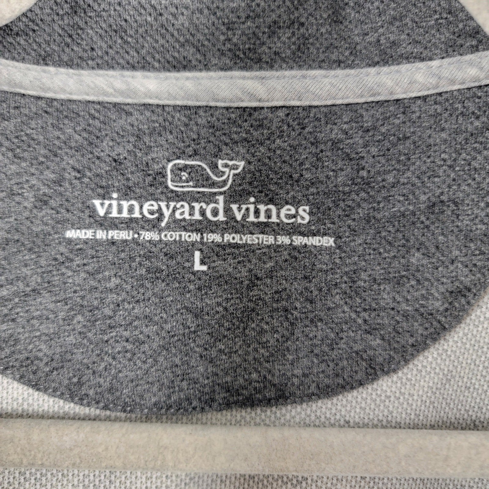 Vineyard Vines 1/3 Zip Super Bowl Miami Sz L