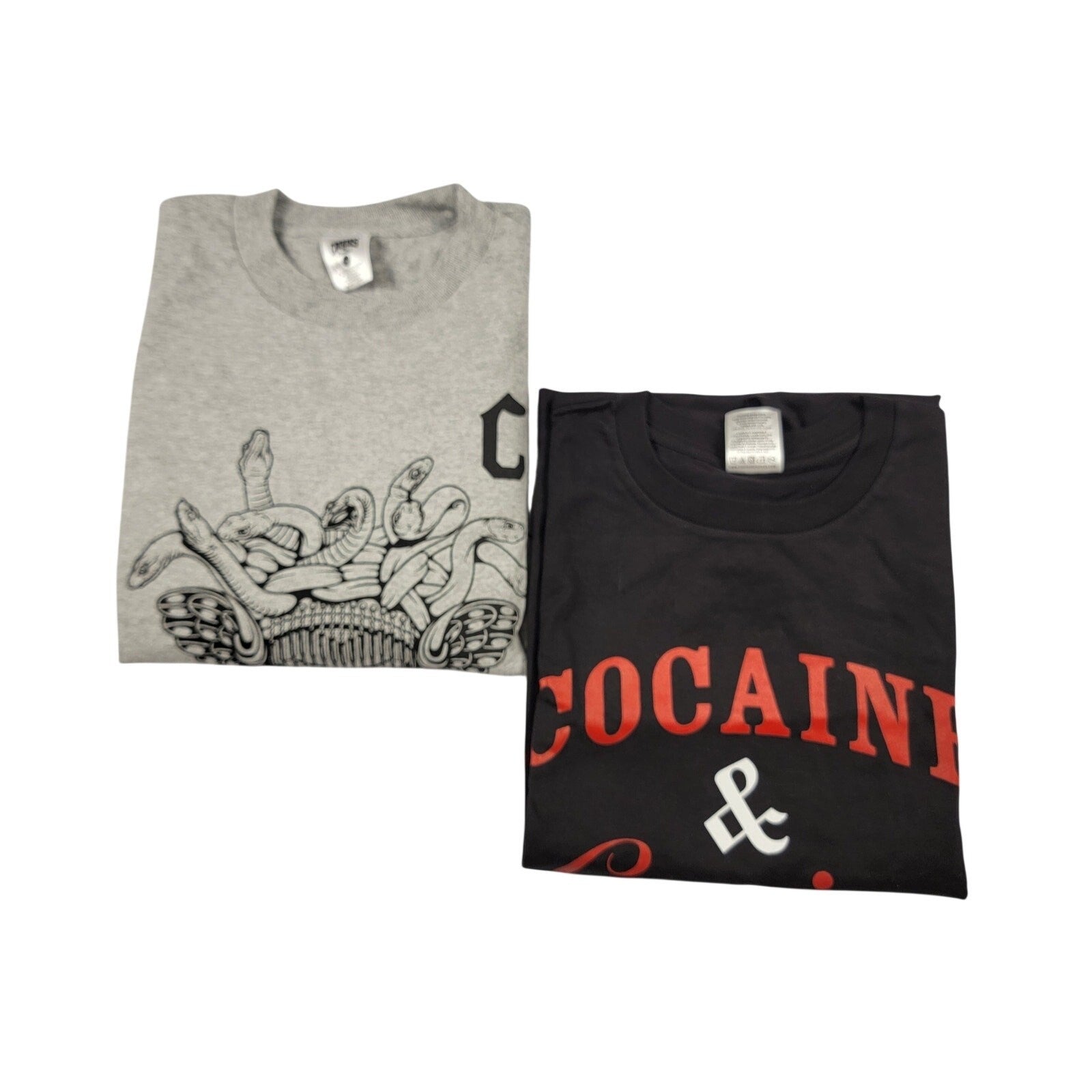 Crooks & Castles Bundle 2pc M NWT Cocaine & Caviar Tee Crooks 13 LS 7240