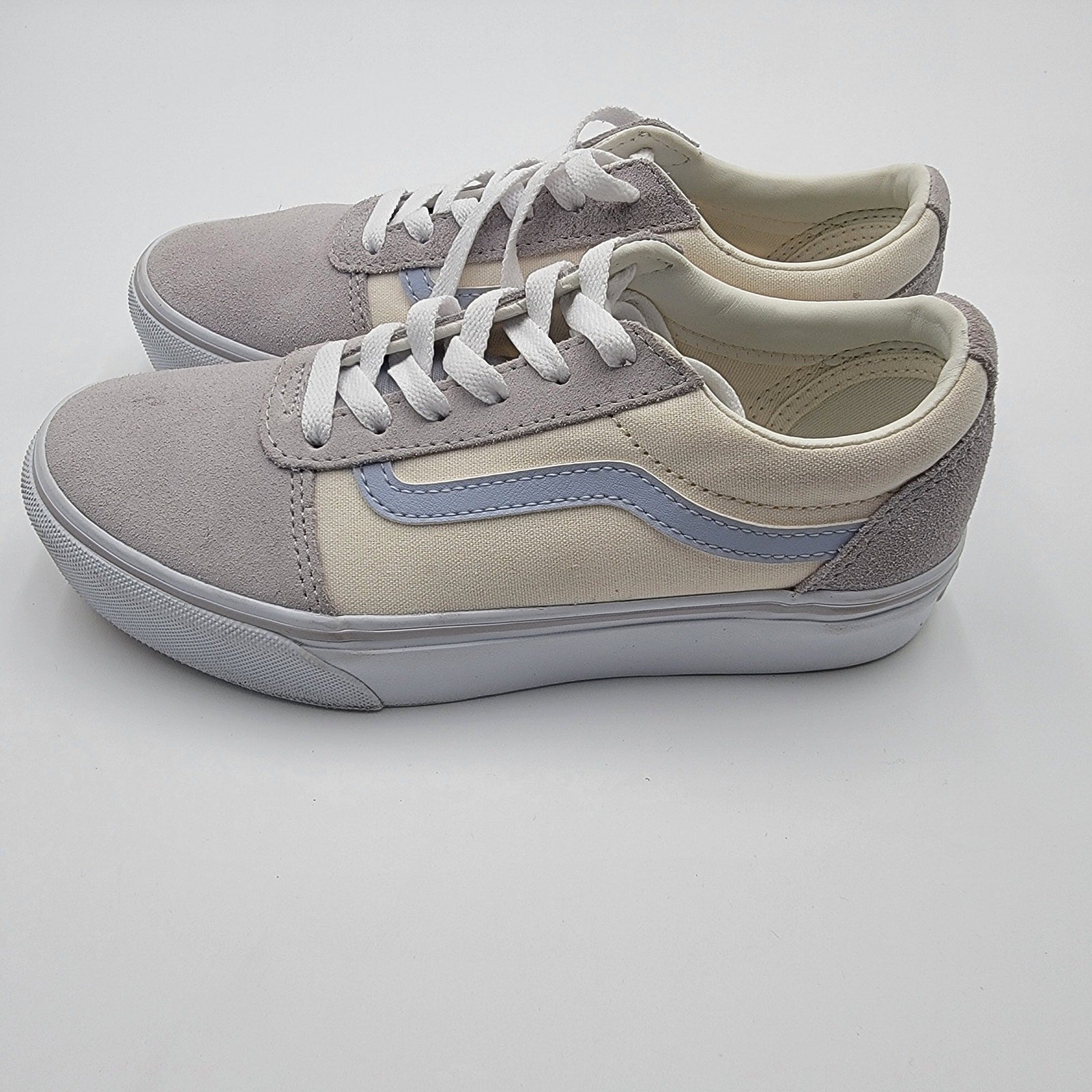 Vans Ward Platform Girls Sz 4 Multi Color Suede