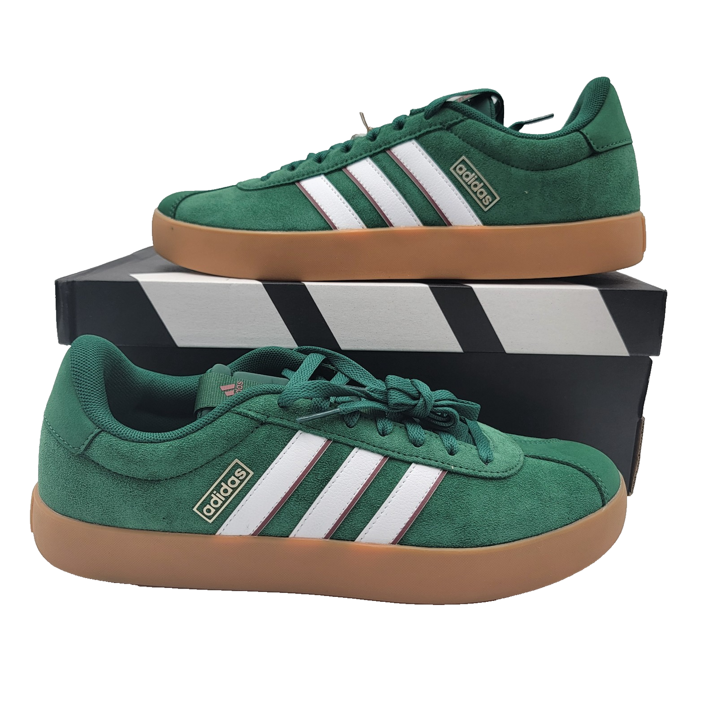 adidas VL Court 3.0 Men's Shoes IH4790 Dark Green/White 9.5 Skater NIB Originals0