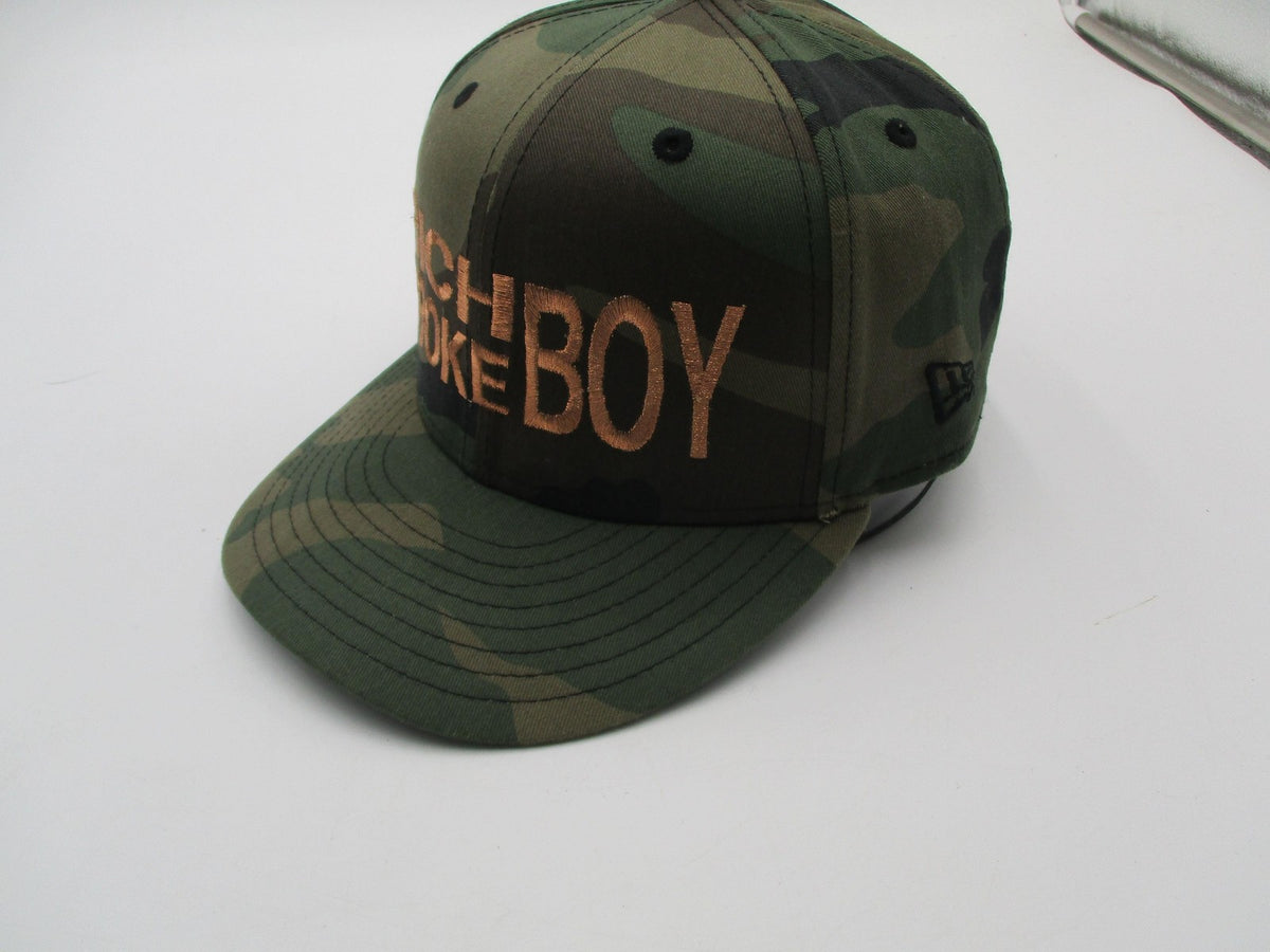 Rich Broke Boy Hat Cap Snap Back Mens One Size Green Camo New Era 9FIFTY Graphic4