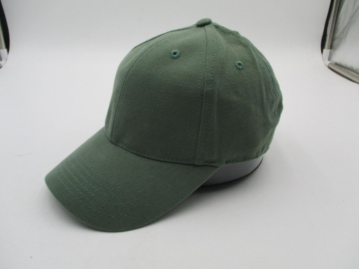 Great Republic Hat Cap Strap Back Mens One Size Green Canvas Solid Baseball3