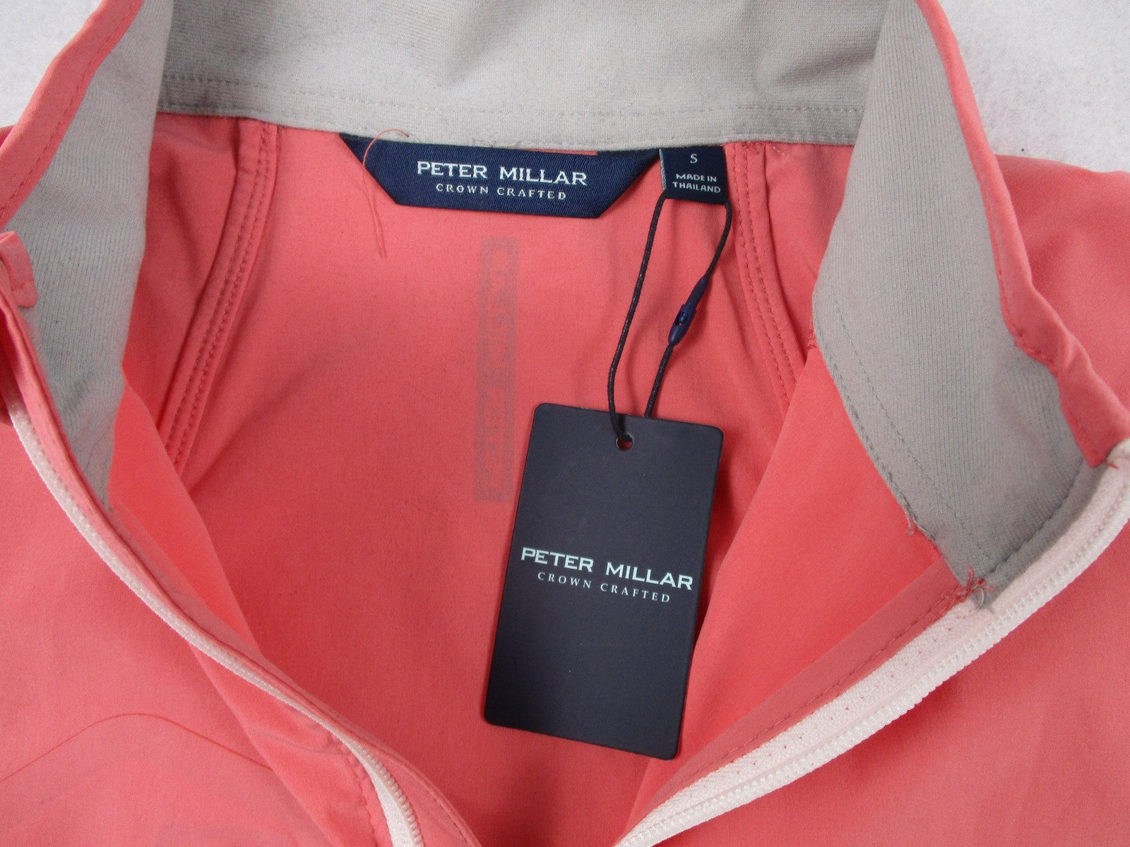 Peter Millar Vest Mens Small Pink Golf Windbreaker Softshell MS23XZ02