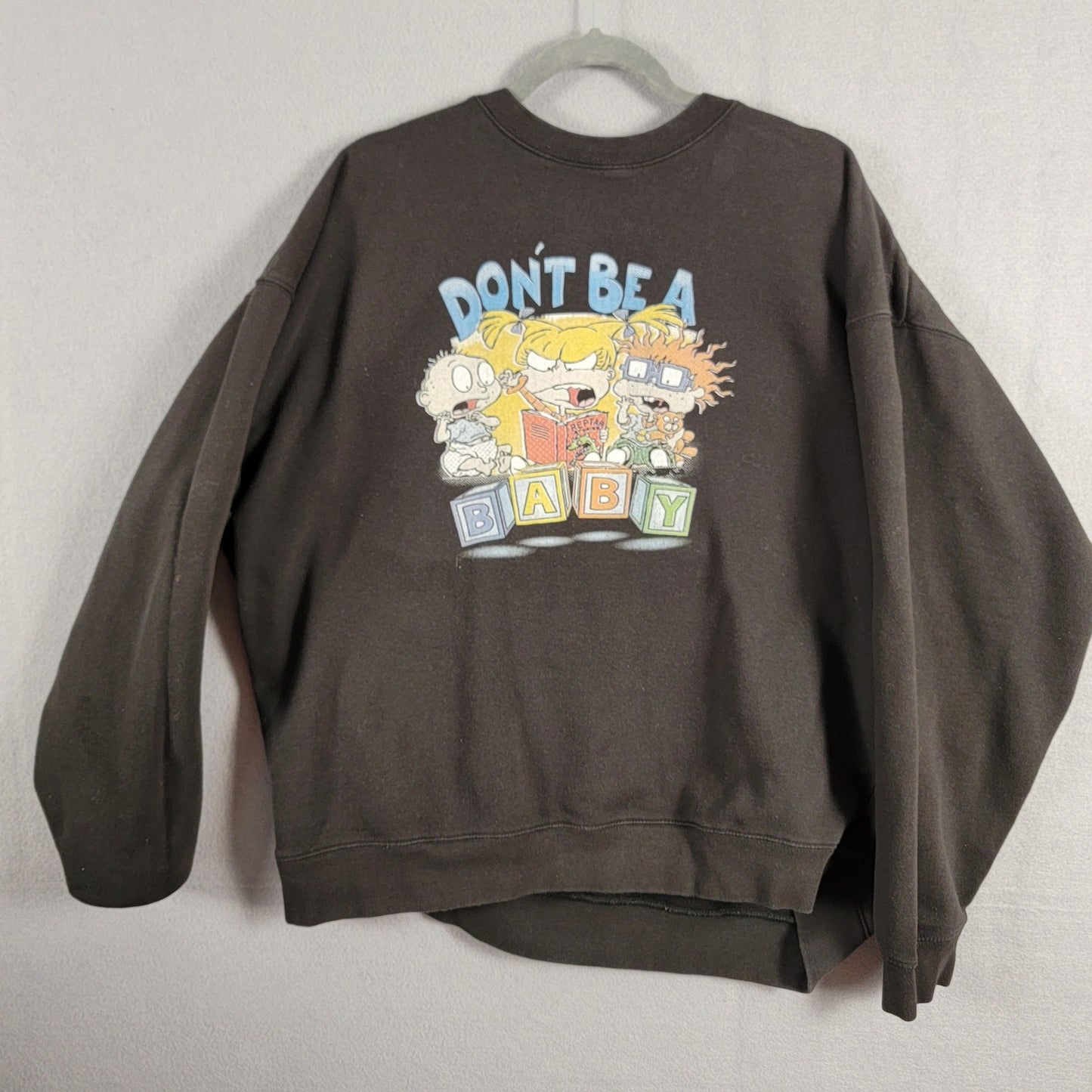 Rugrats Vintage Pullover Black  Delta Tag Sz 2XL Mens