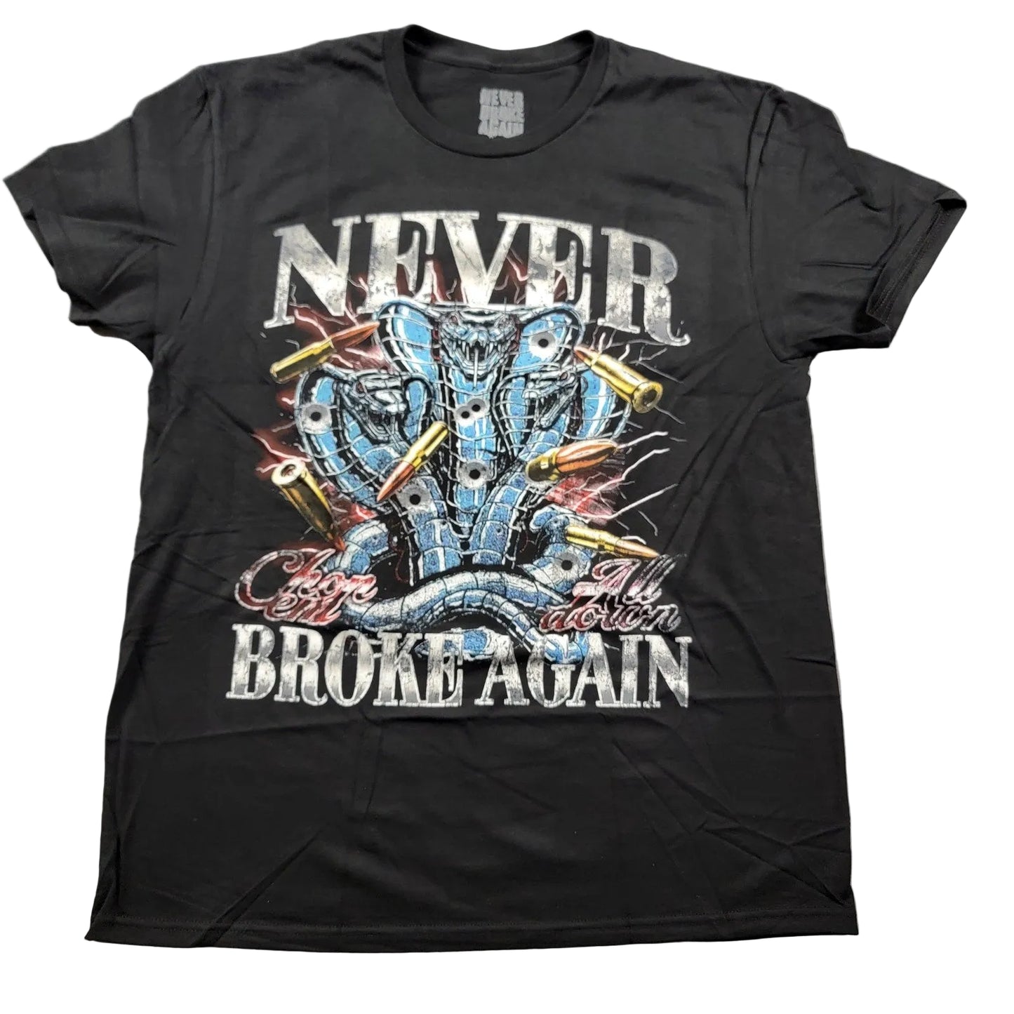 Young Boy Never Broke Again Chopperz Down Tshirt Black Sz L0