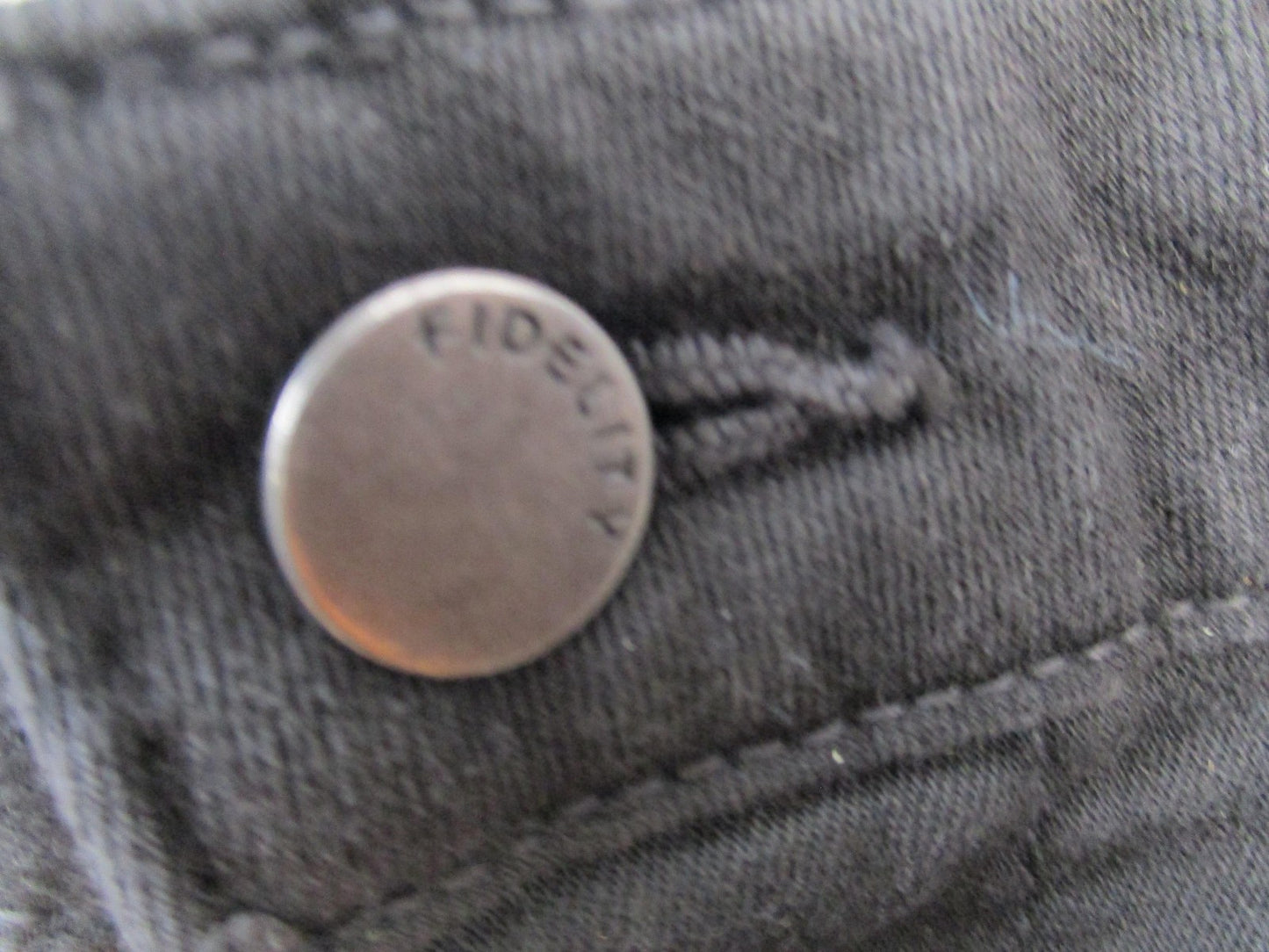 Fidelity Panther Full Cargo Jeans Womens 26 Gray Charcoal Slim Straight USA 14644