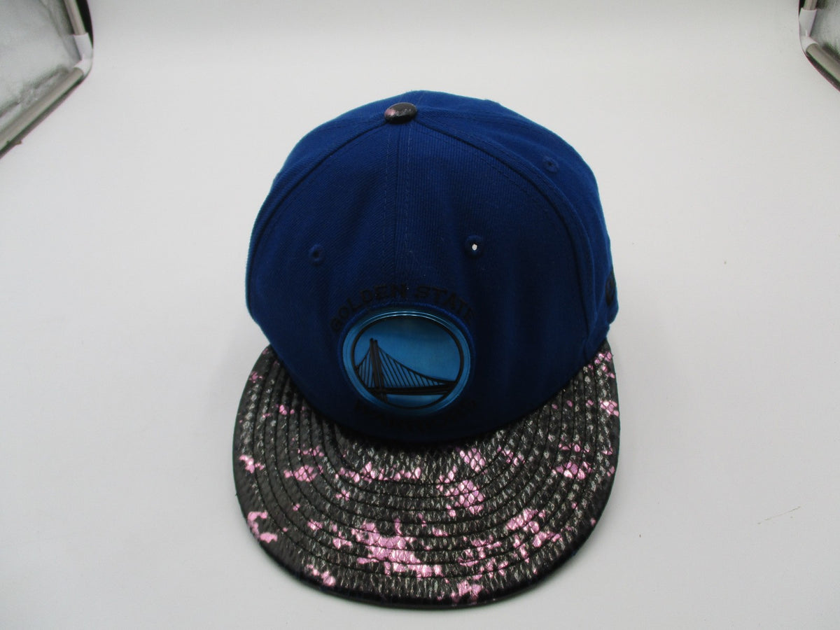 Golden State Warriors Hat Cap Strap Back One Size Blue Black NBA Mens New Era9
