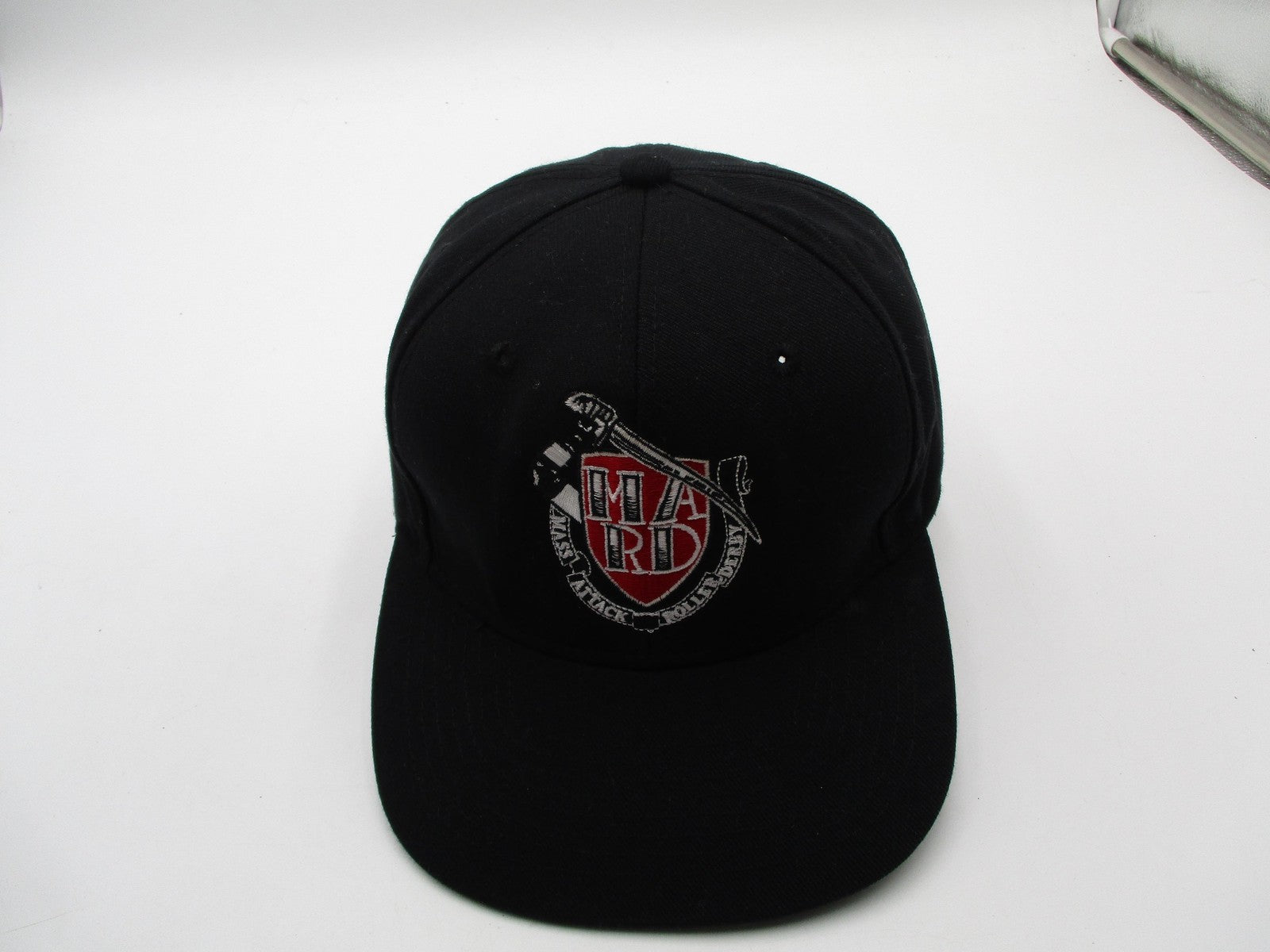 Mass Attack Roller Derby Hat Cap Snap Back One Size Black Mens Headmost5