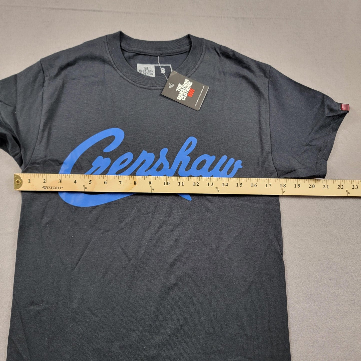 The Marathon Clothing Shirt Mens Small Black Blue Crenshaw Graphic Tee TShirt7