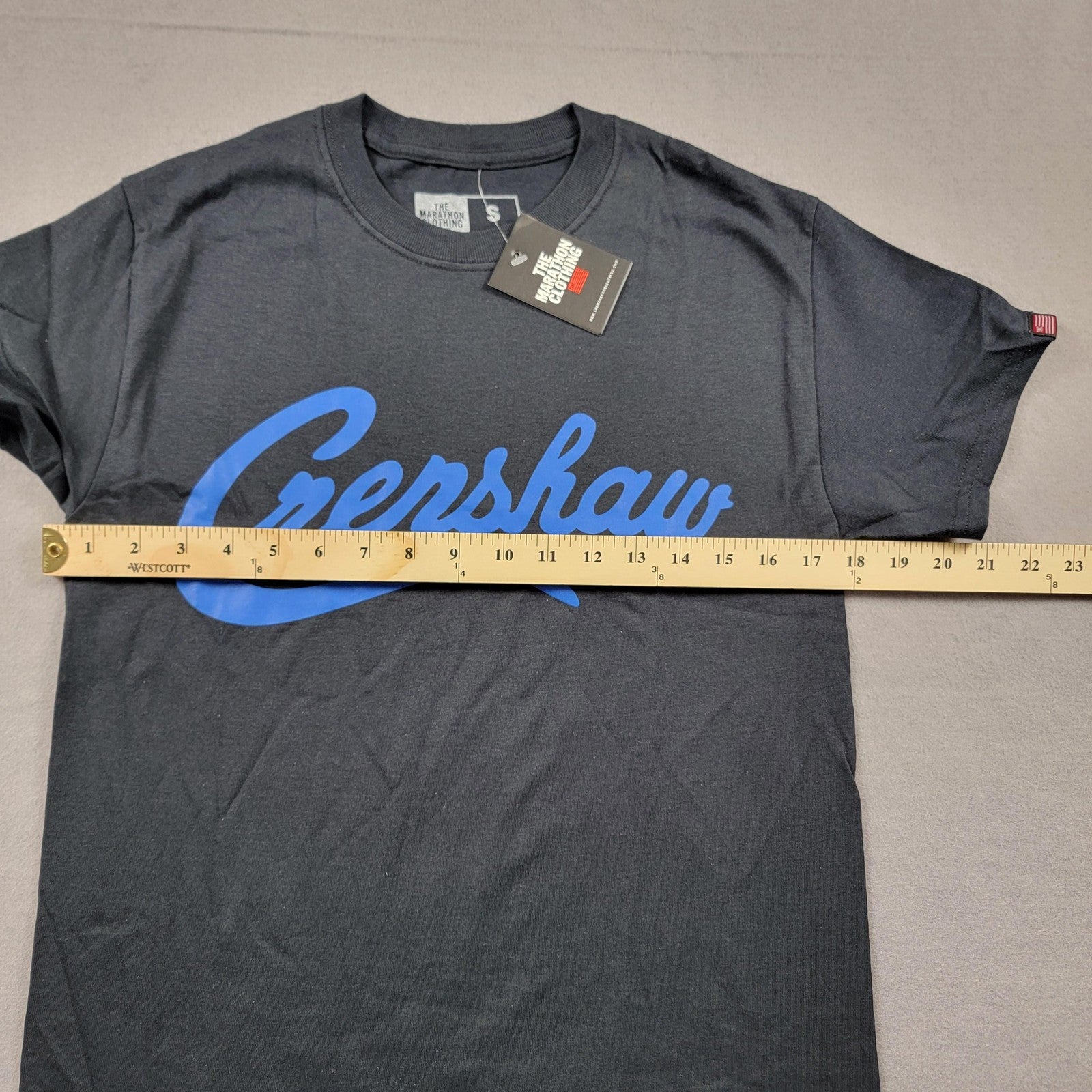 The Marathon Clothing Shirt Mens Small Black Blue Crenshaw Graphic Tee TShirt7