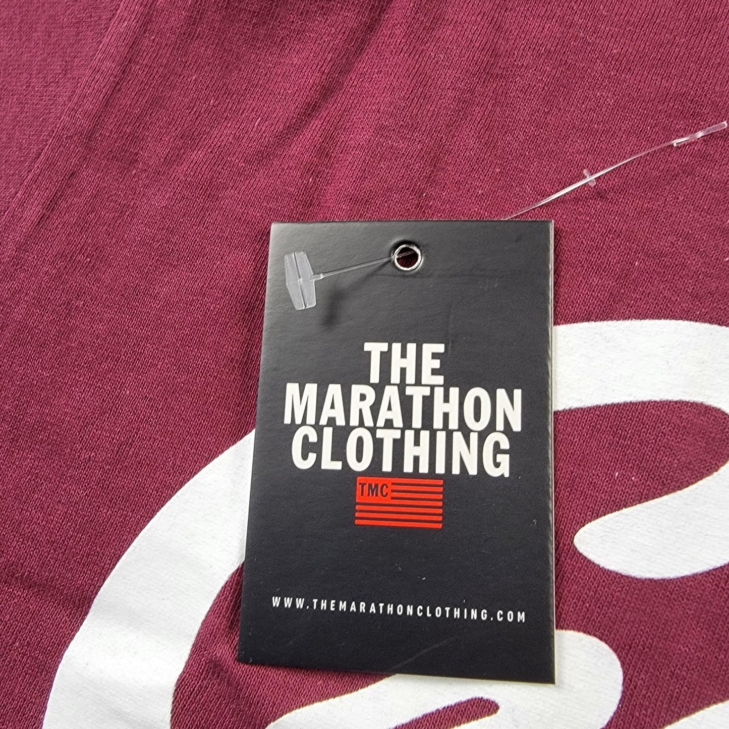 The Marathon Clothing Shirt Mens Small Burgundy Crenshaw Graphic Tee TMC Script4