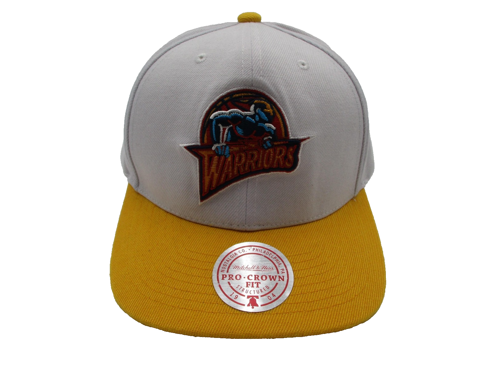 Golden State Warriors Hat Cap Snap Back One Size White NBA Basketball HWC0