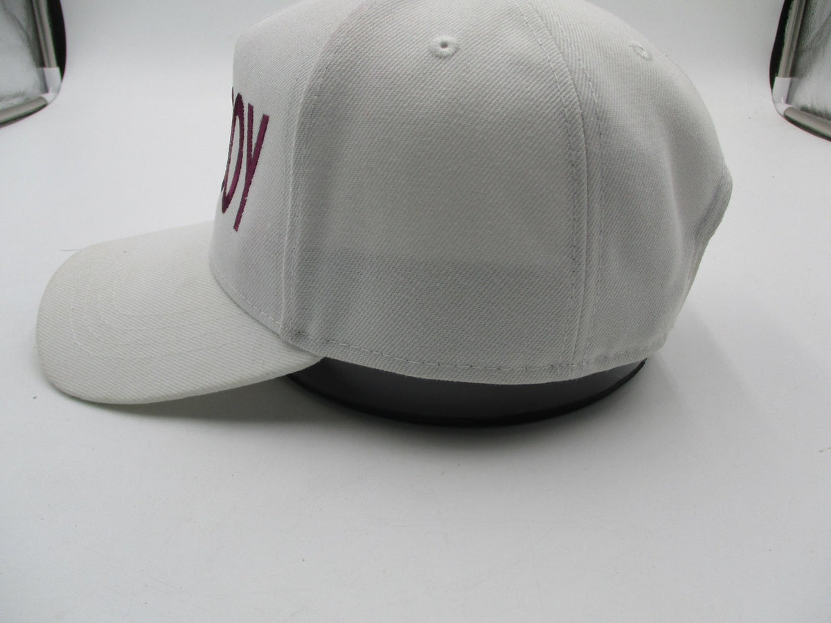 Crowns By Lids Hat Cap Snap Back Mens One Size White Rich Broke Boy Funny Slogan4