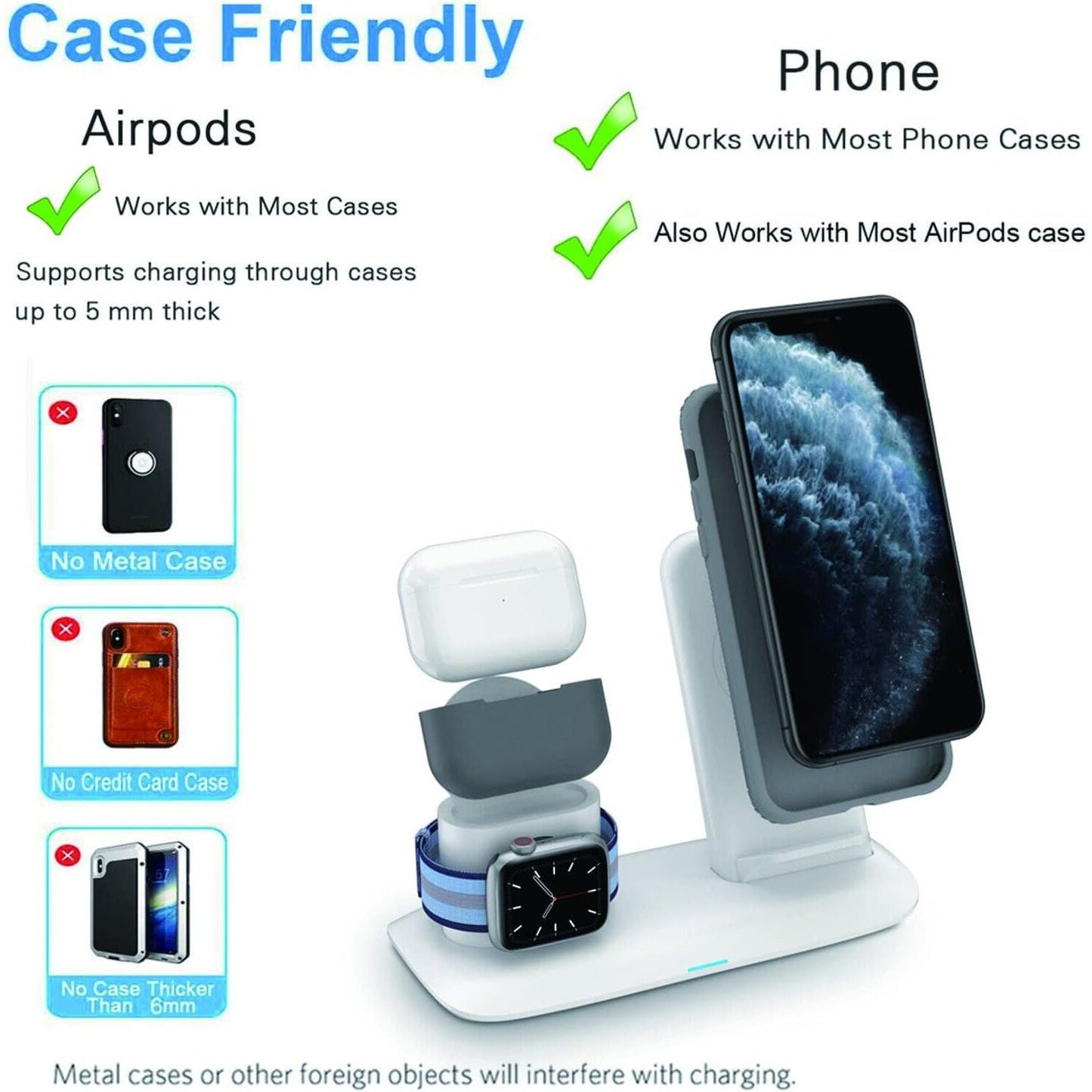 4 in 1 Desk Charger for Apple and Some Android. See info3