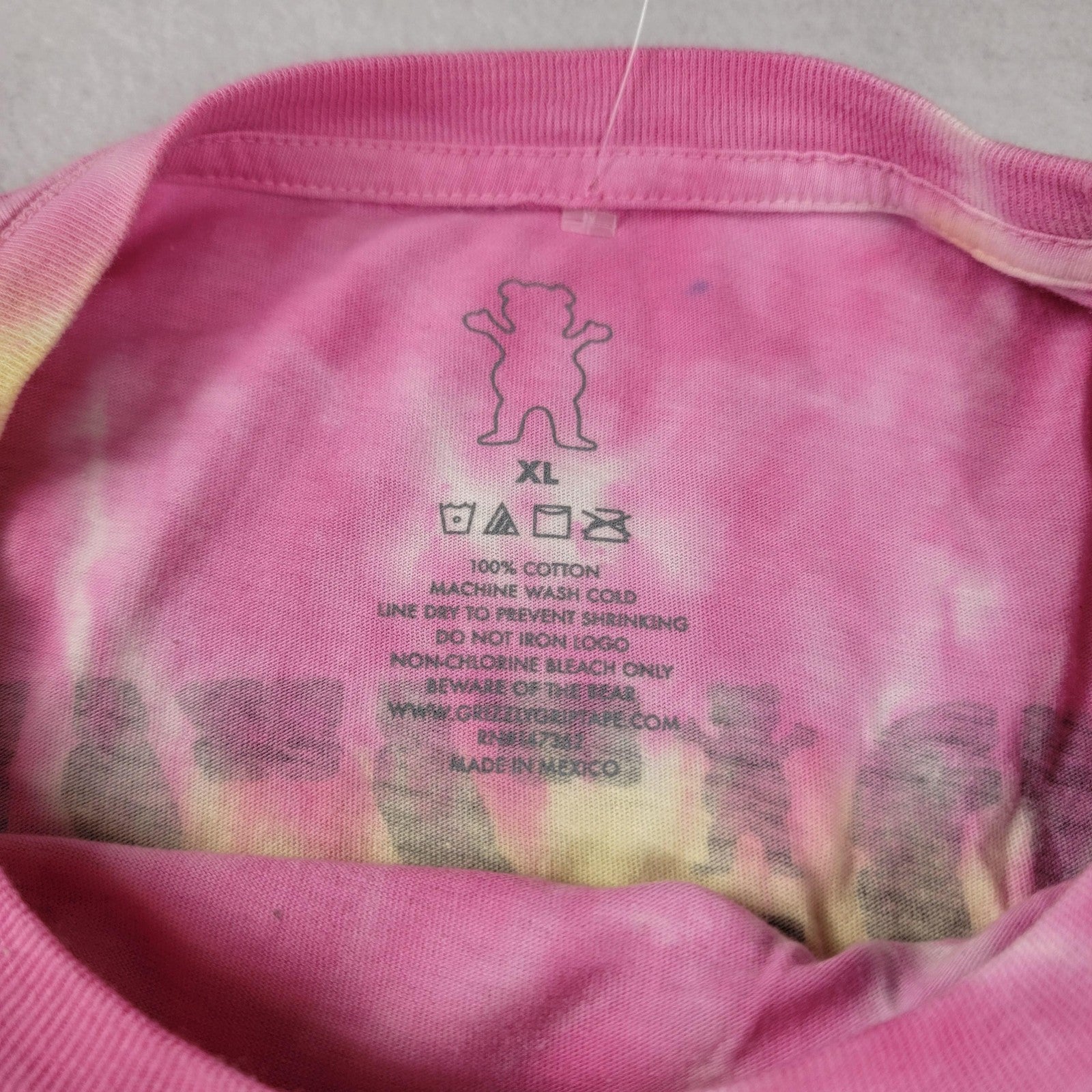 2 Pack Grizzly Grip Tape Tie Dye Tees Sz XL