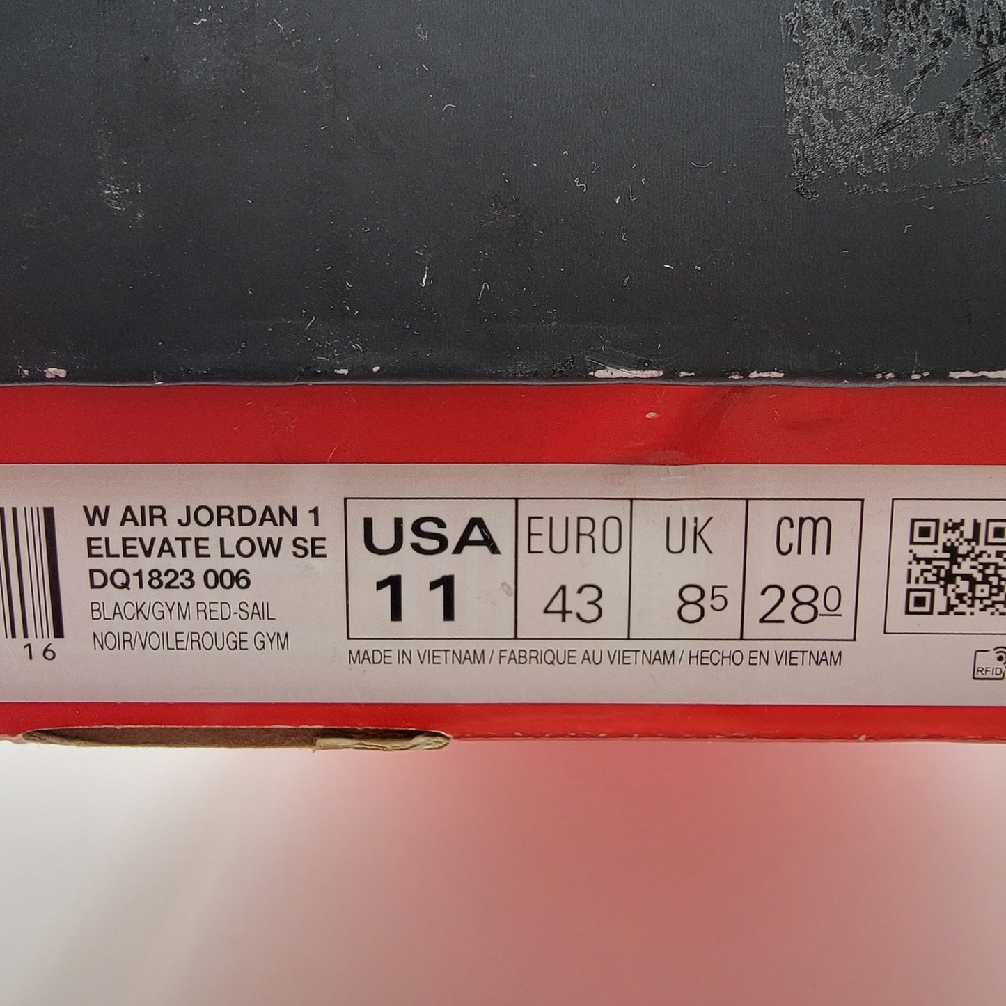 Wmns Air Jordan 1 Elevate Low SE 'Bred' Sz 11W DQ1823-0067