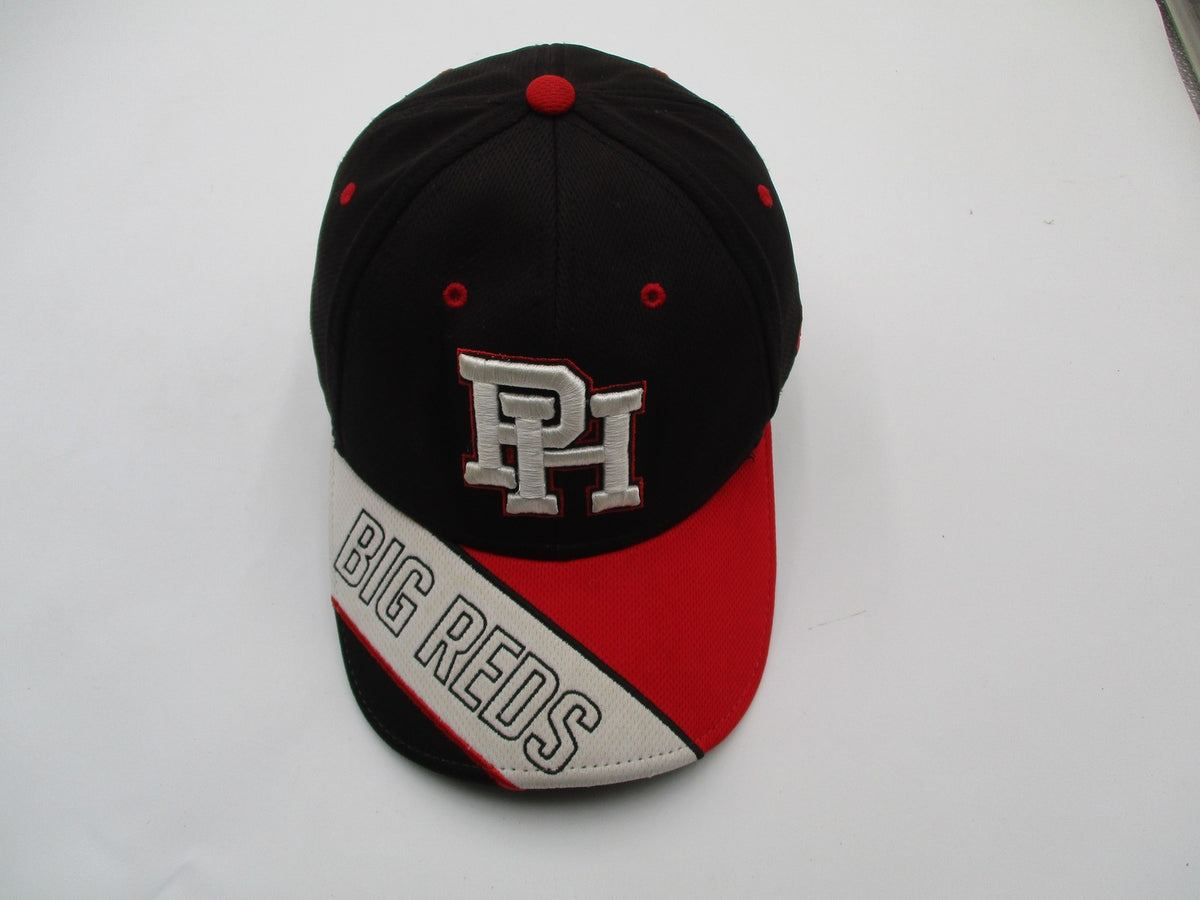 Big Reds PH Hat Cap Strap Back One Size Black Red Mesh Logo OC Sports Mens10