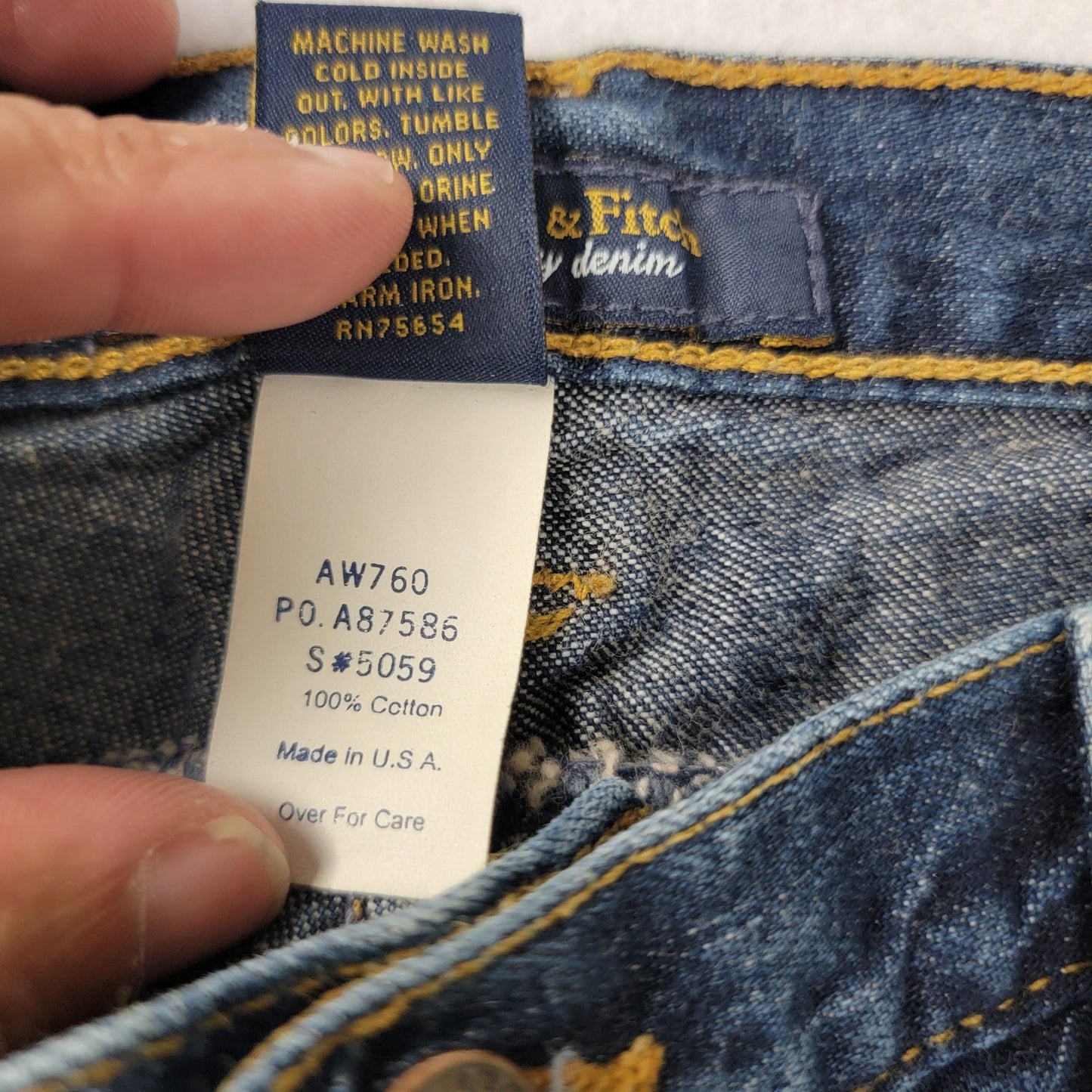 Abercrombie & Fitch Jeans Womens 8 Blue Authentic Quality Denim USA AW760