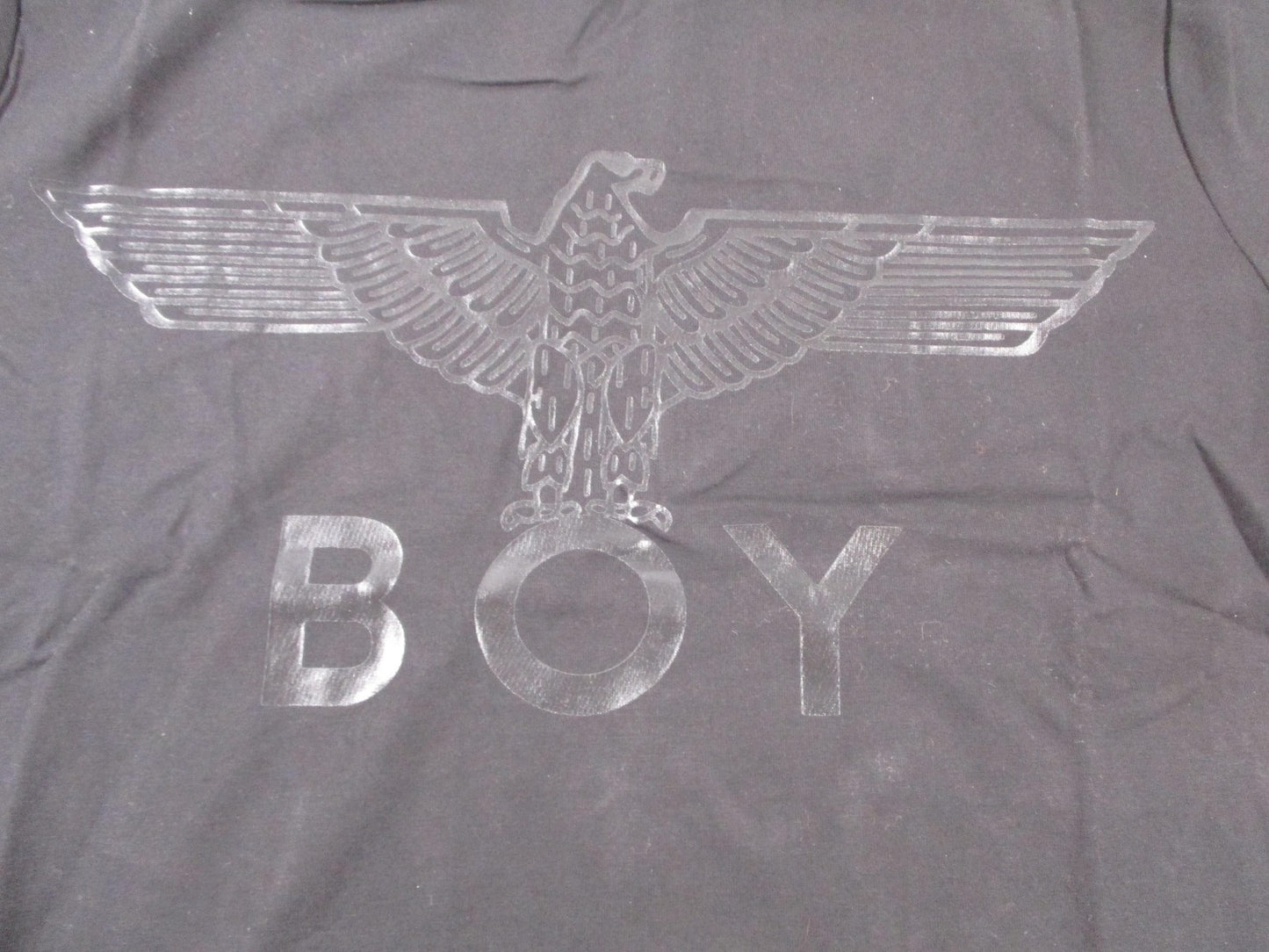 Boy London Shirt Men Small Black Eagle Logo Stretch Graphic Tee Crewneck 1297983